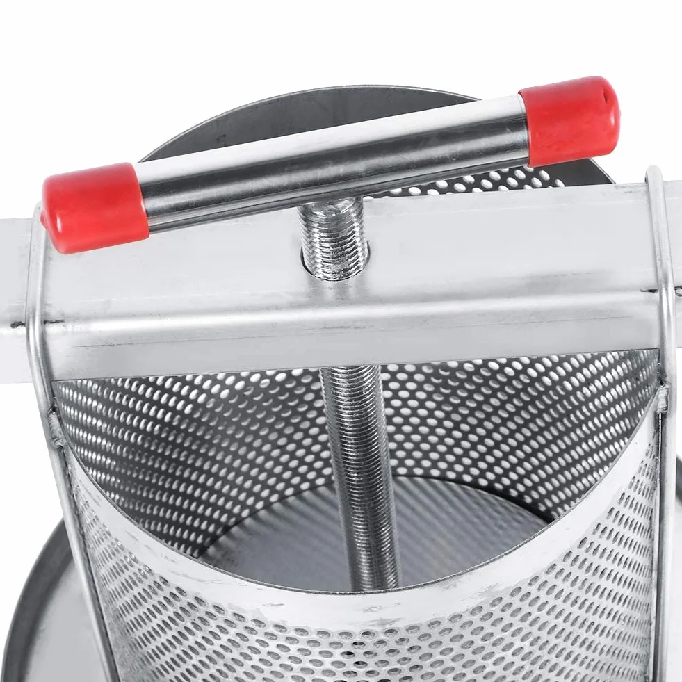 Prensa Extractora de Miel, Prensador Manual de Miel de Acero Inoxidable para el Hogar Herramienta Multifuncional para la Apicultura con Filtro para Hacer Miel y Zumo de Vino