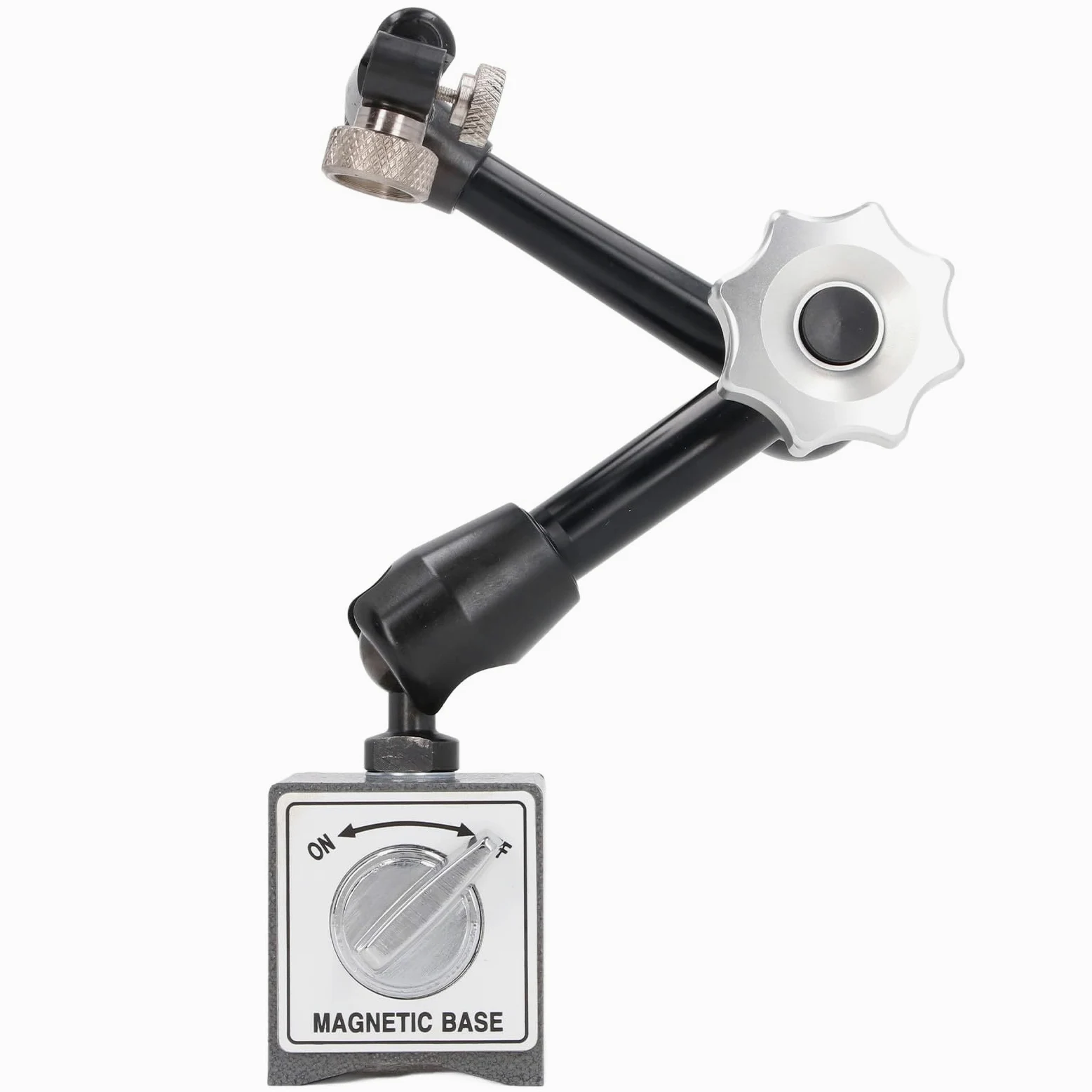 Soporte de base magnética universal Brazo flexible de alta resistencia ajustable Soporte de permanente para mecanizar piezas de trabajo Calibración de equipos de medición