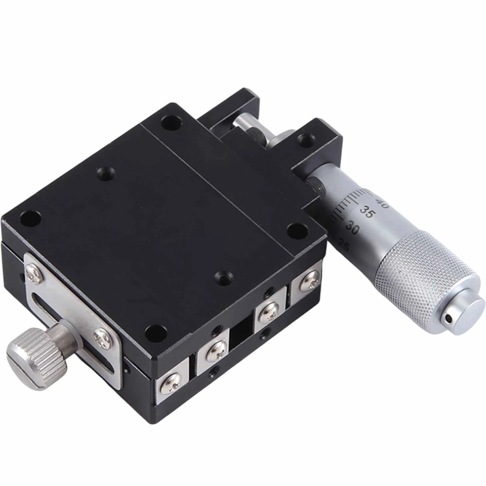 Plataforma Deslizante Manual 40x40 mm Micrómetro Riel Guía Correa Eje X (LGX40-L)