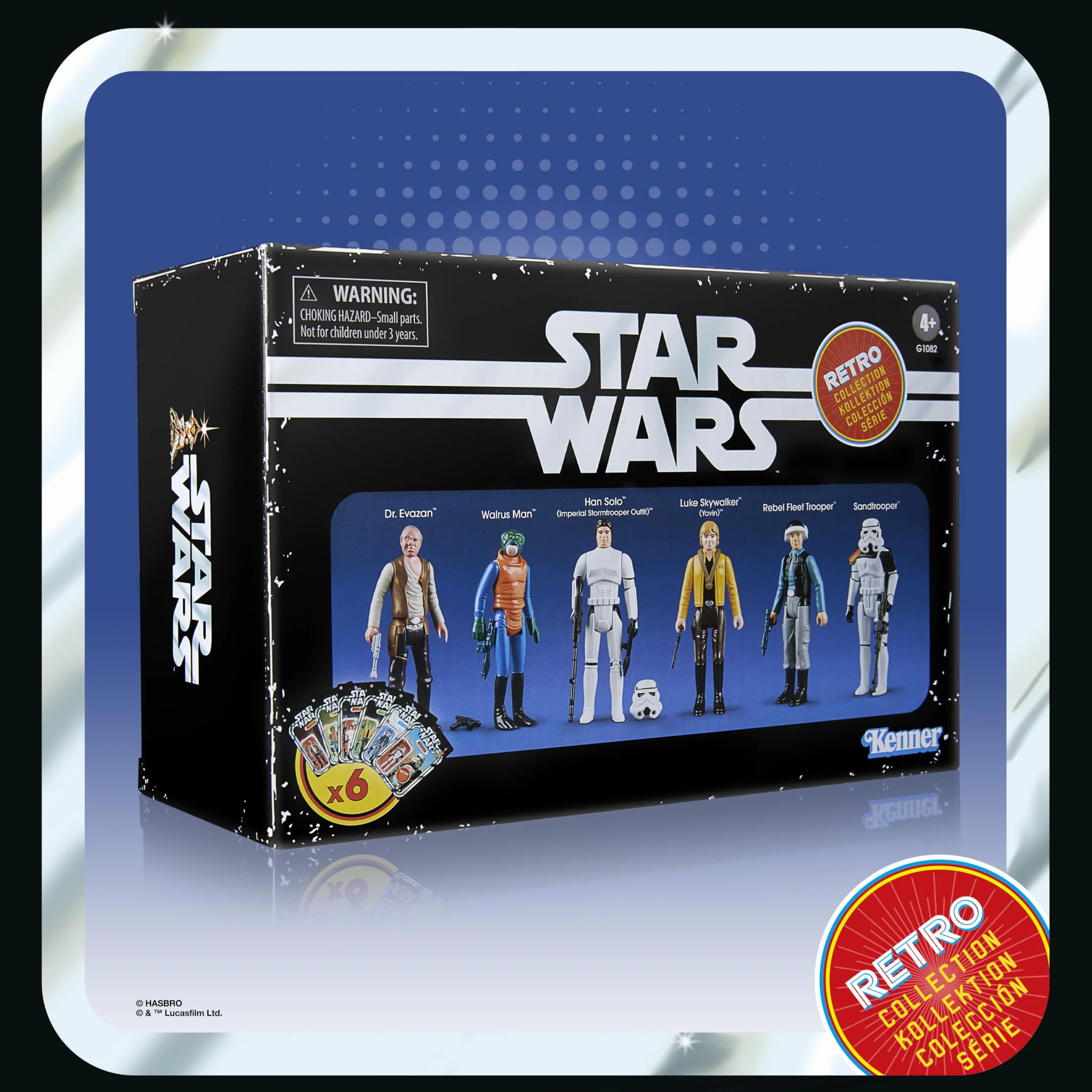 Hasbro Star Wars La Colección Retro Pack Múltiple de 6 Figuras de Acción de 9,5 cm