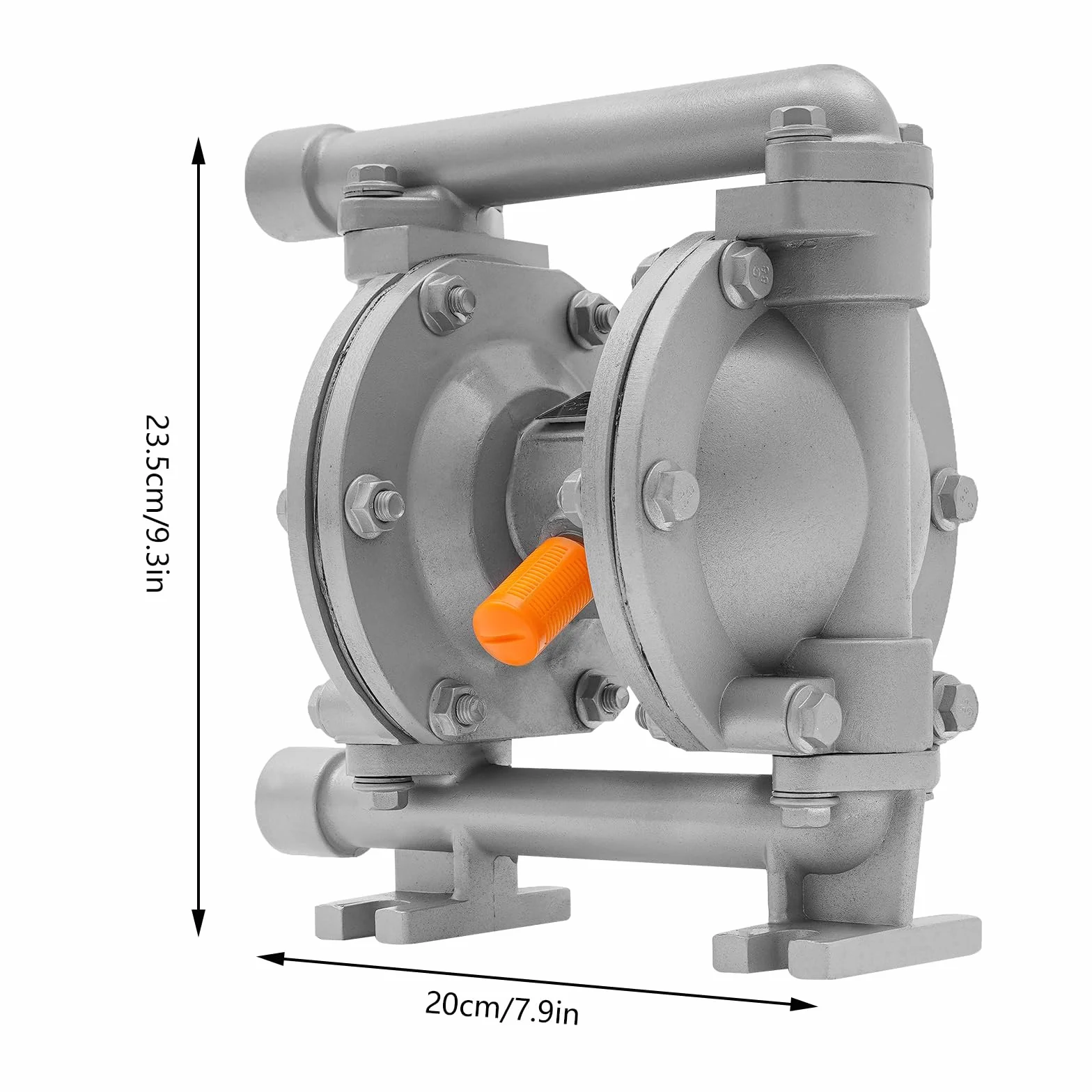 Bomba neumática de diafragma, doble diafragma, 7 kgf/cm, para petróleo y productos químicos