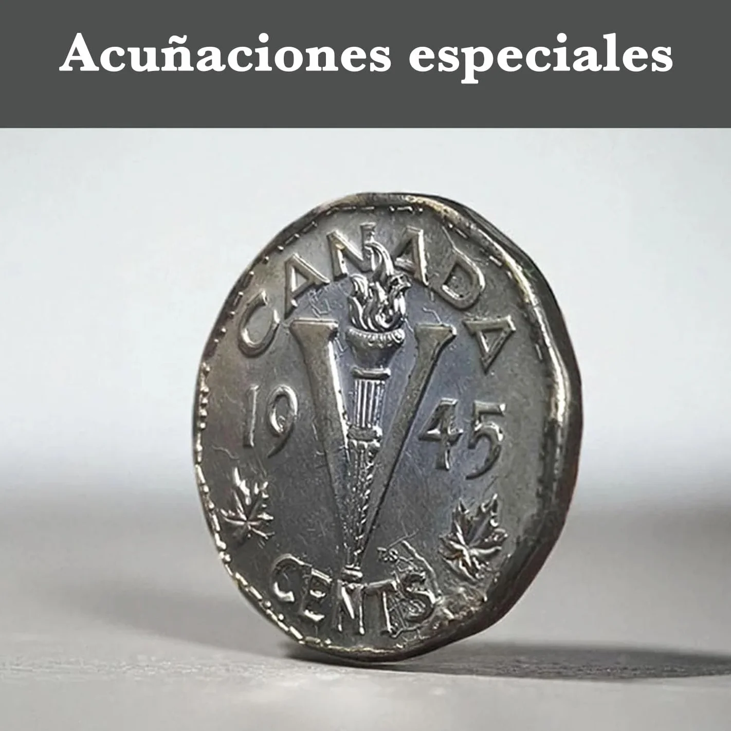 Colección de 6 Monedas Auténticas de la Segunda Guerra Mundial - Día D, Desembarco de Normandía Lote Histórico