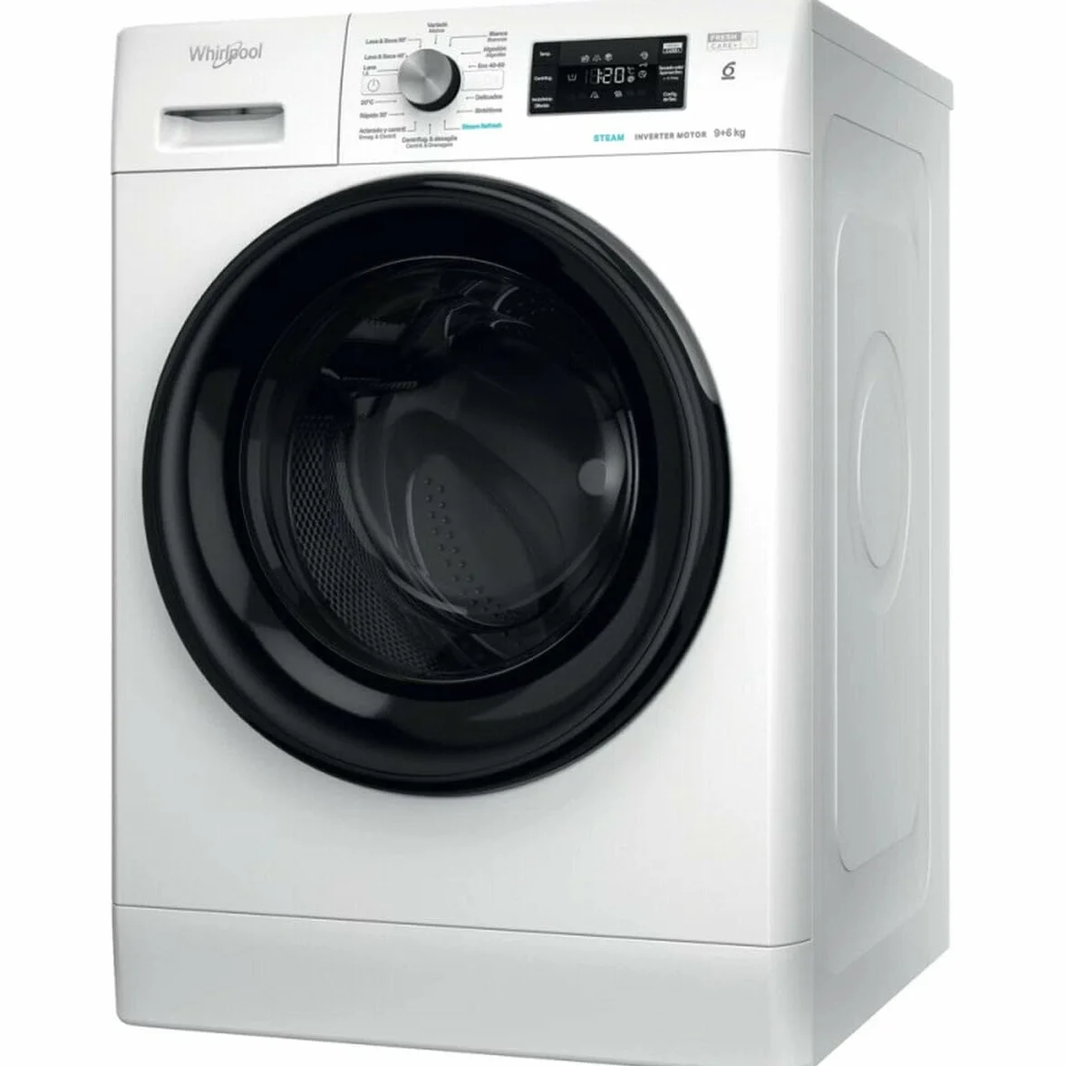 Whirlpool Lavadora Secadora FFWDB964369BVSP Blanco 9 kg 1400 RPM