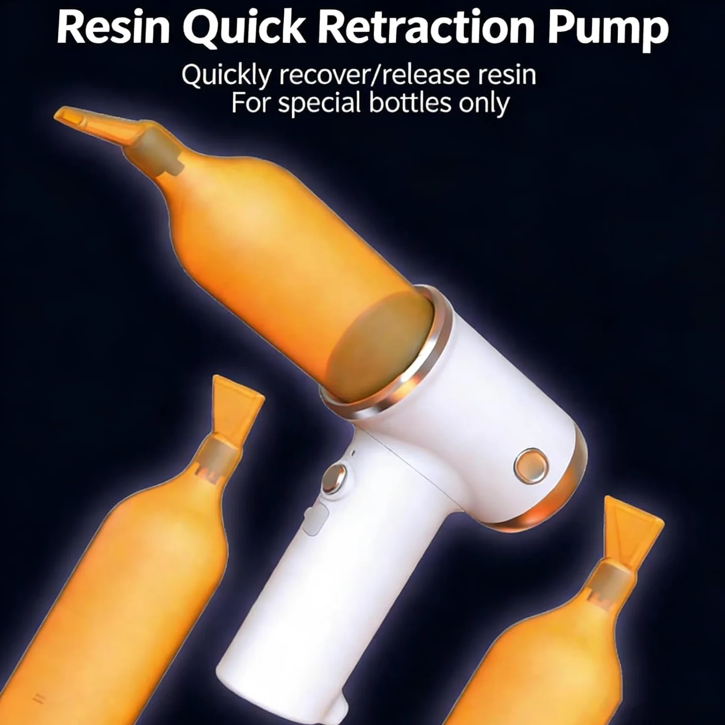 Kit De Bomba Para Reciclaje De Resina De Impresora 3d, Recolección De Residuos Con 2 Botellas De 300 Ml, Herramienta Eficiente Para La Recuperación De Resina, Diseño De Boquilla De Pico De Pato