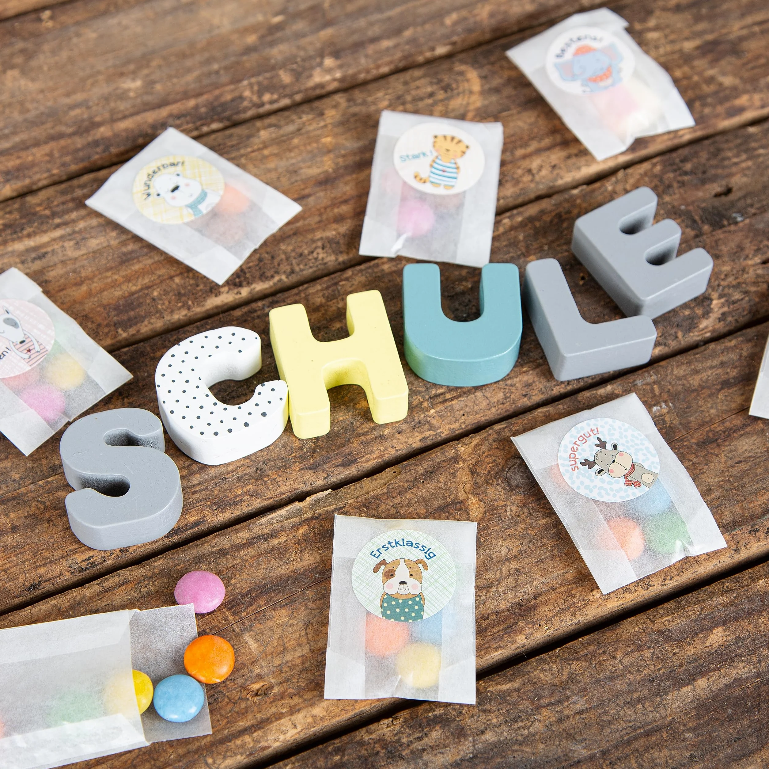 Logbuch-Verlag 50 bolsas pequeñas de pergamino 4,5 x 6 cm, bolsas planas para semillas