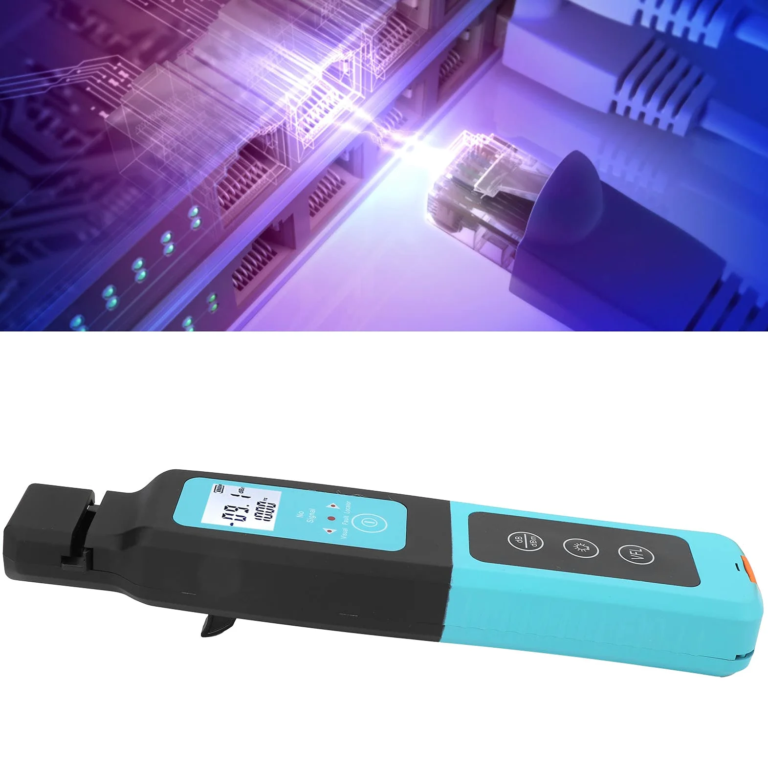 Localizador de Fallas de Fibra, Identificador de Fibra óptica Identificador óptico de Mano para Trabajador de Mantenimiento para Electricista para Laboratorio para Escuela