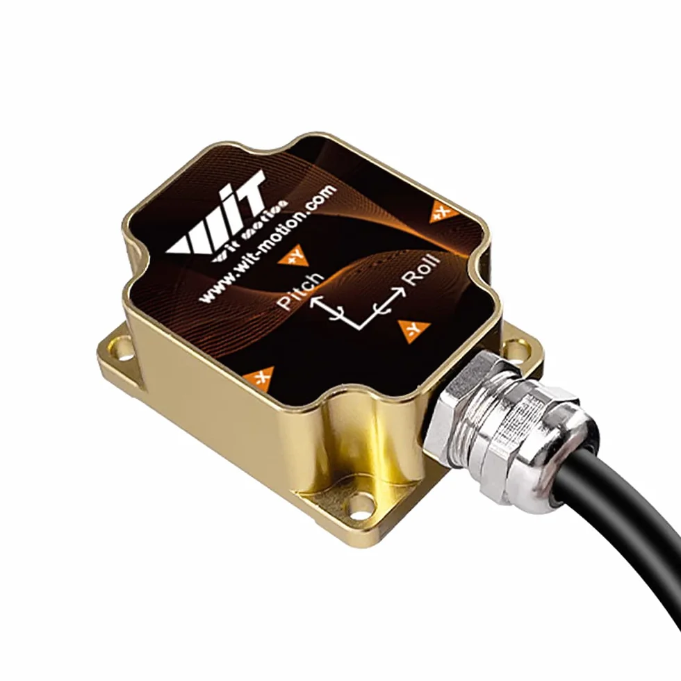 【X/Y±0.001°】 WitMotion HWT9053-485 Sensor de brújula electrónica + giroscopio de 3 ejes, ángulo triaxial IP68 MPU9250 AHRS IMU Compensación de temperatura y magnetómetro para ROS