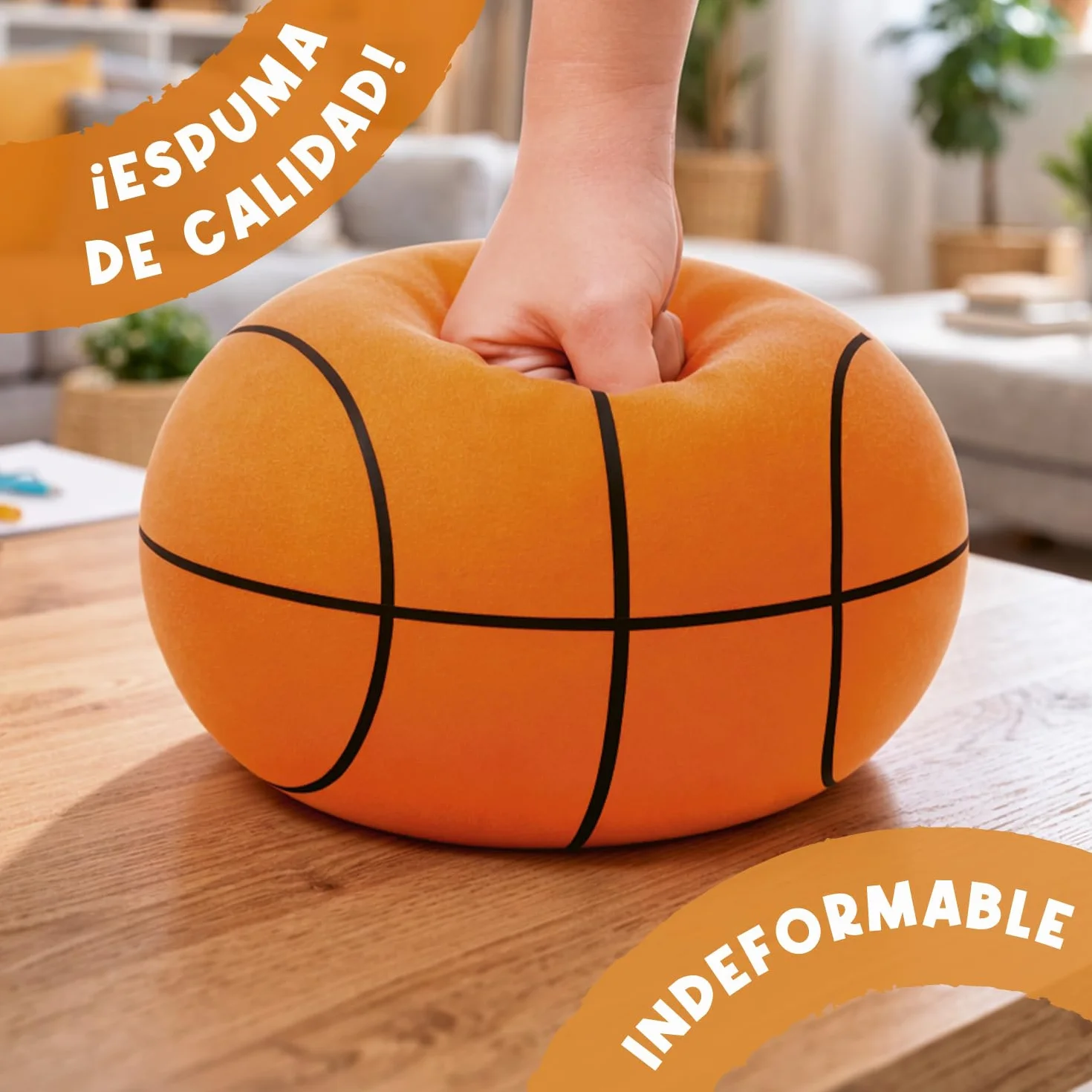 AirSlam® Balón de Baloncesto de Espuma Silencioso 24 cm para Niños Interior