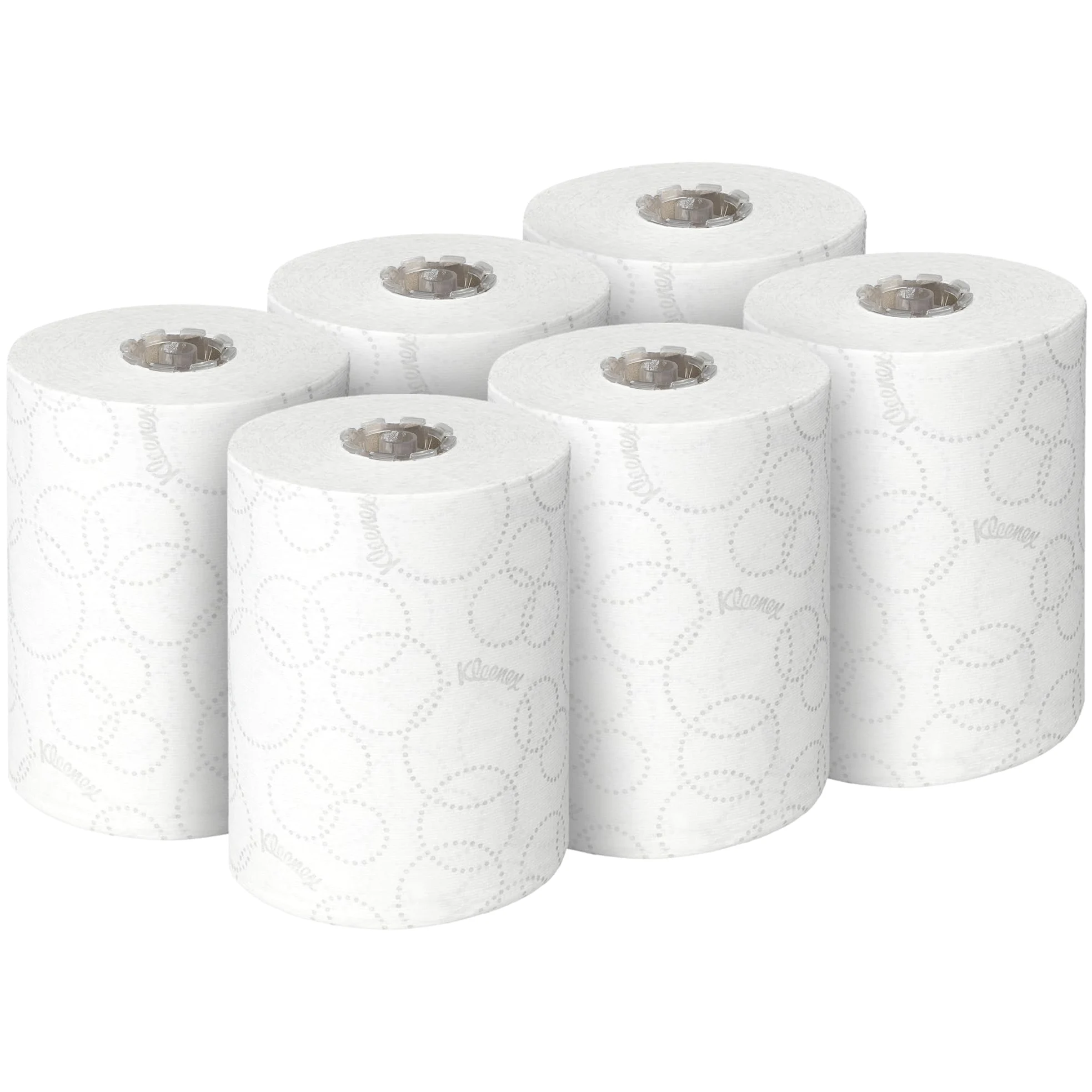 Kleenex Ultra Slimroll Papel Secamanos 6781, Suave, Absorbente y Eficiente, Papel Secamanos Blanco, Compatible con Dispensador Aquarius, 6 Rollos de 100 m Cada Uno, 2 Capas