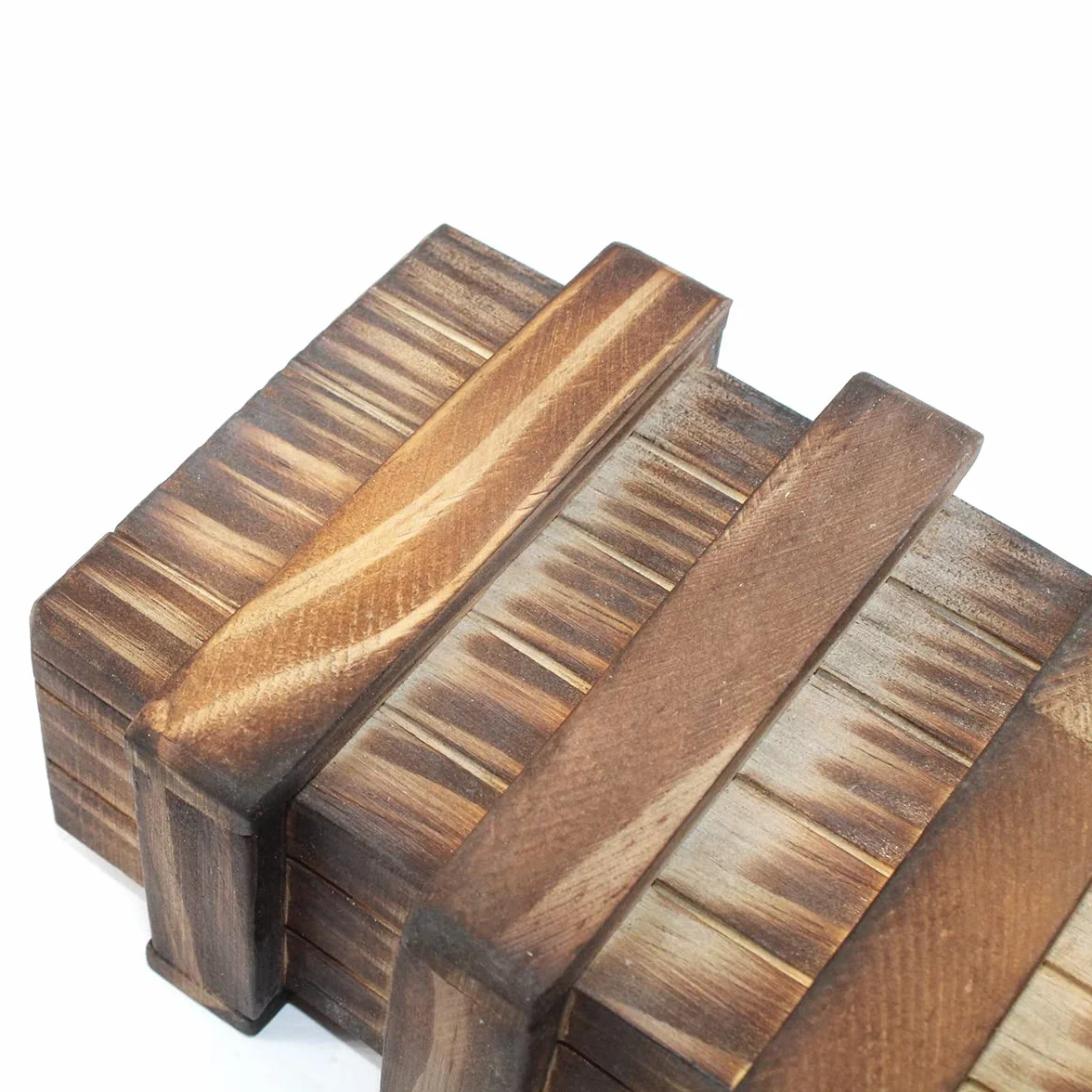 Caja de Rompecabezas de Madera para Adultos con Compartimentos Secretos Ocultos