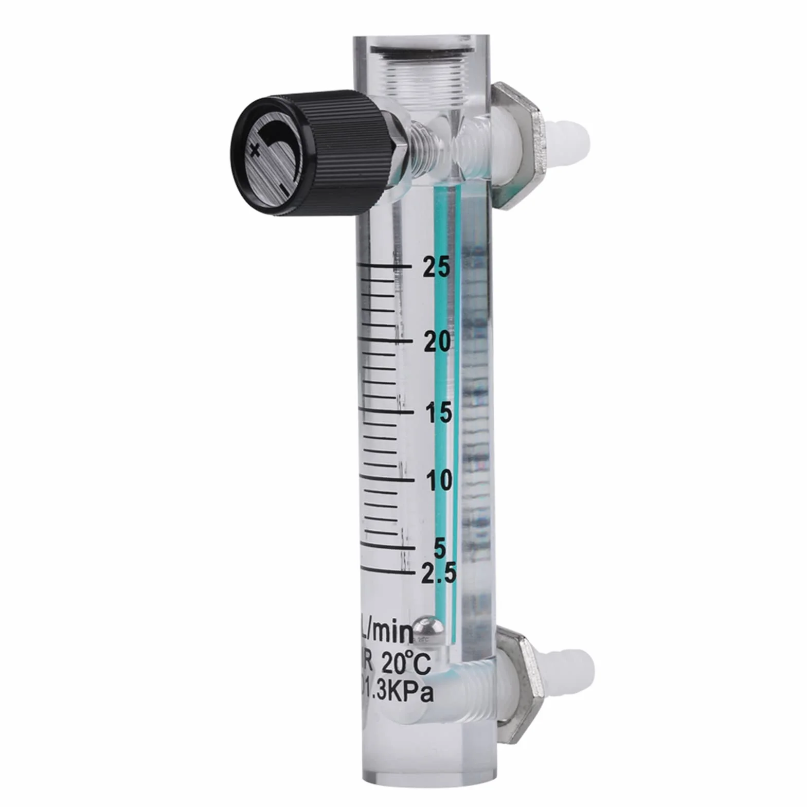 Medidor de Flujo de Gas LZQ-5 2.5-25LPM con Válvula de Control para Oxígeno/Aire