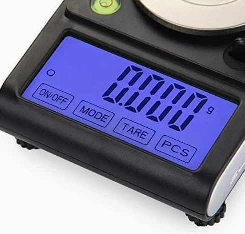 Alta precisión 0.001g Escala de joyería Digital Balanza de Laboratorio electrónica Balanza de Laboratorio con Pantalla retroiluminada Azul Balanza for Ingredientes Joyería