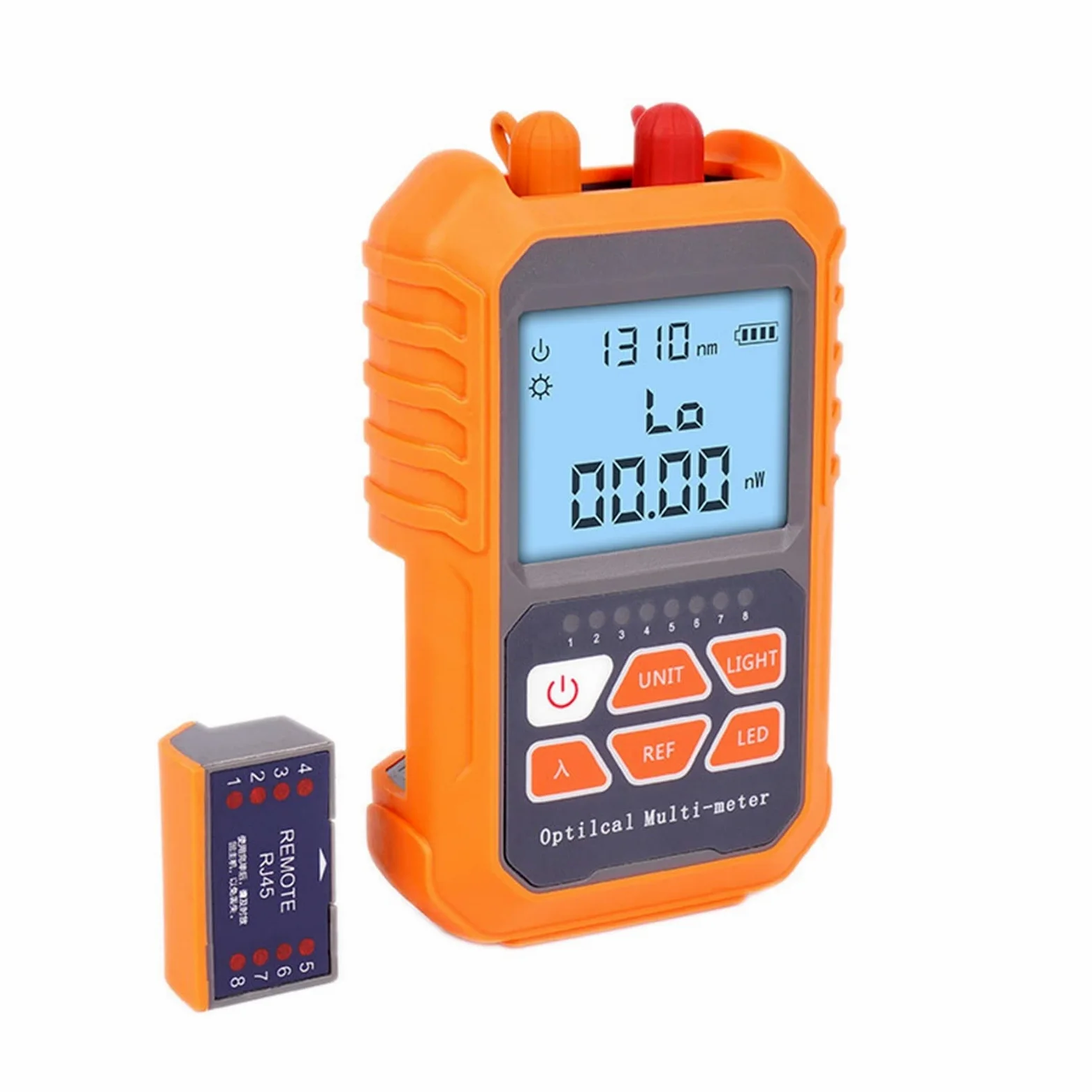 Probador de fibra, 3In1 Medidor de potencia óptica Visual Localizador de fallas de la red Prueba de la redes de la red Probador de fibra óptica 1MW con un localizador de fallas visuales de 5 km,Multi
