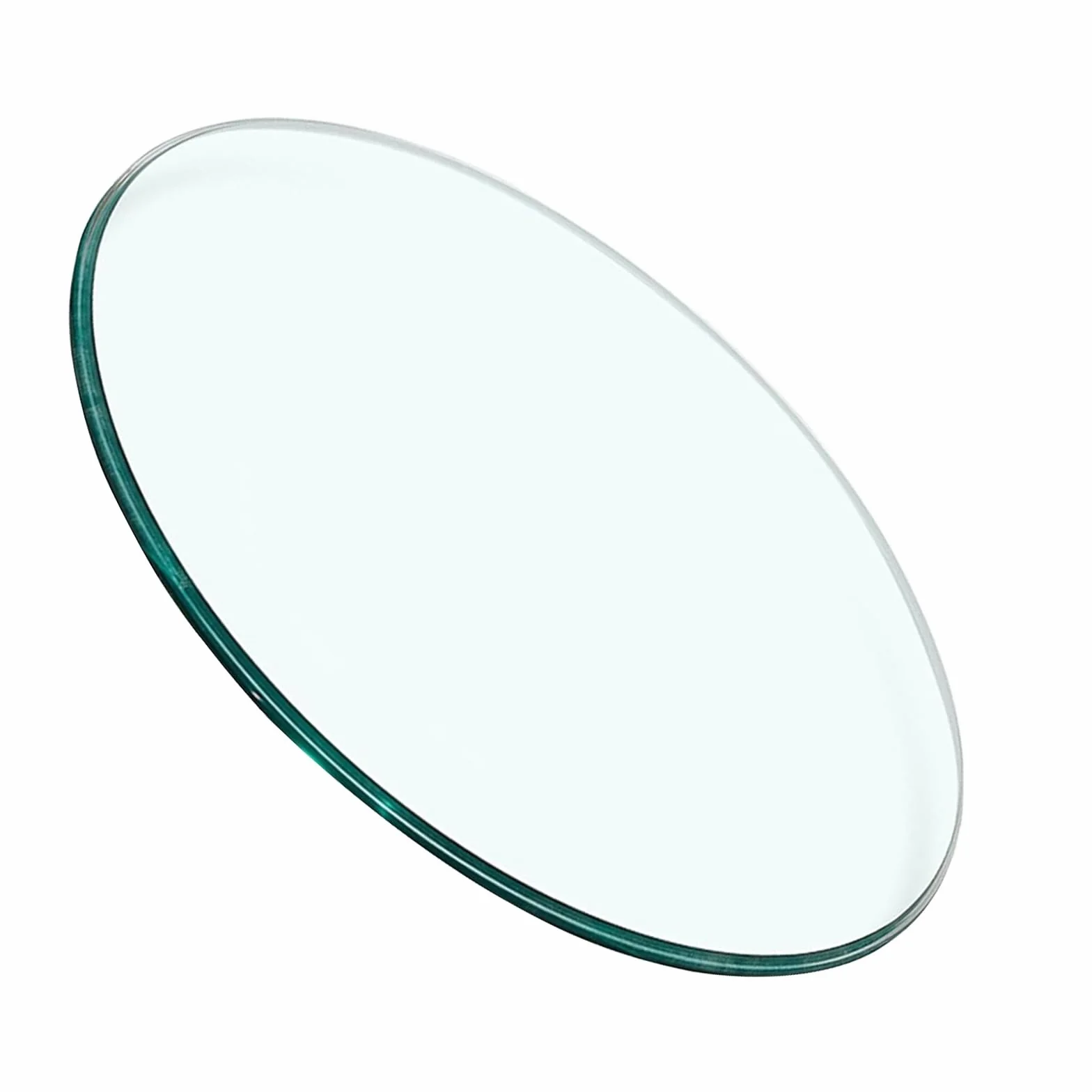 Tablero de cristal templado, 8 mm de grosor, cubierta redonda de cristal transparente para mesas de comedor, 38-100 cm de diámetro para tocadiscos o mesas de café Lazy Susan
