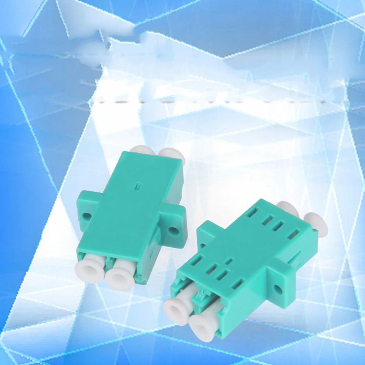UKCOCO Adaptador de fibra óptica LC hembra a LC hembra, 5 piezas, acoplador dúplex para OM4
