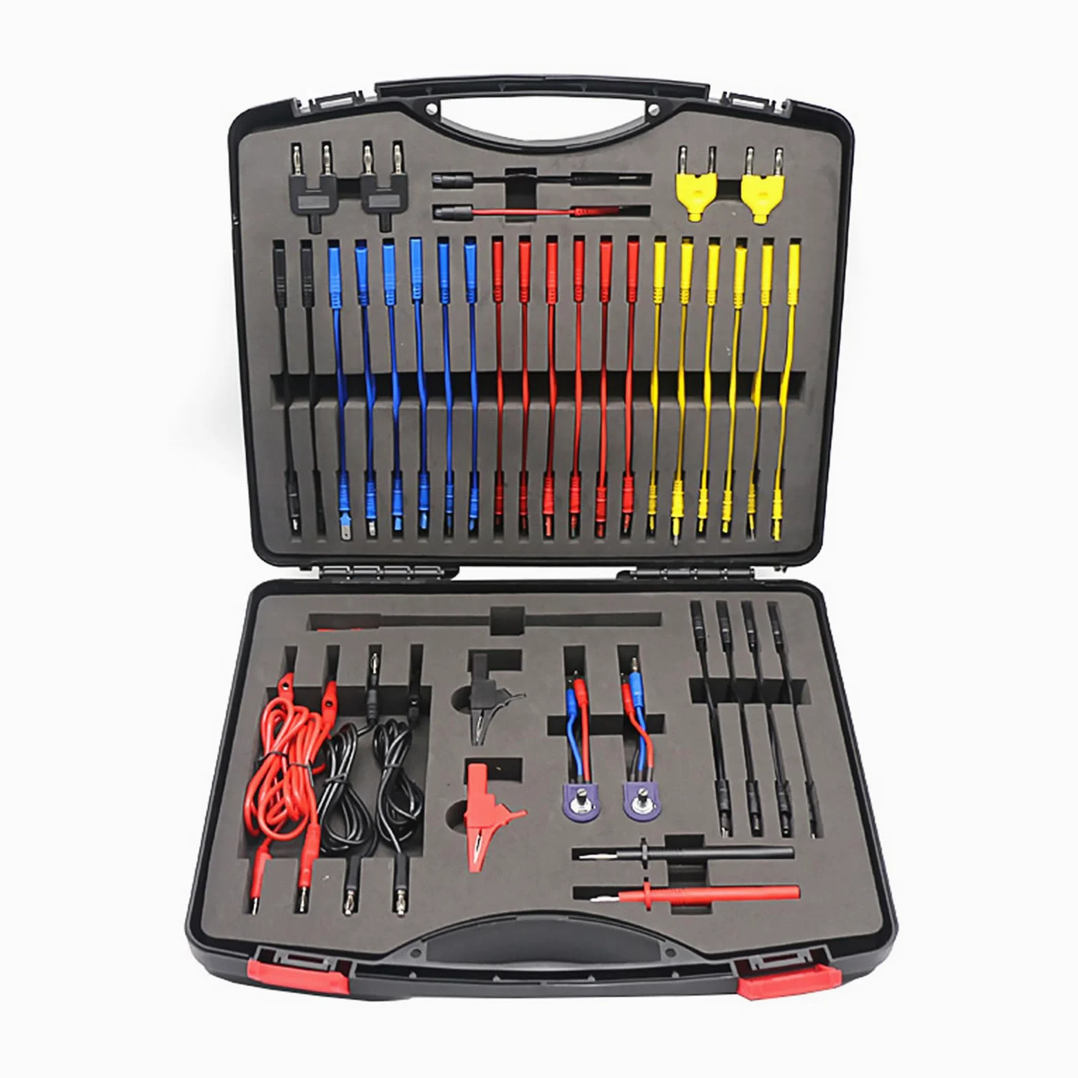 Kit de Cables de Prueba de Multímetro Eléctrico 92 | Kit de Cables de Prueba de Circuito, Automotriz Multifunción con 72 Terminales, Pinzas de Cocodrilo y Sondas de Prueba