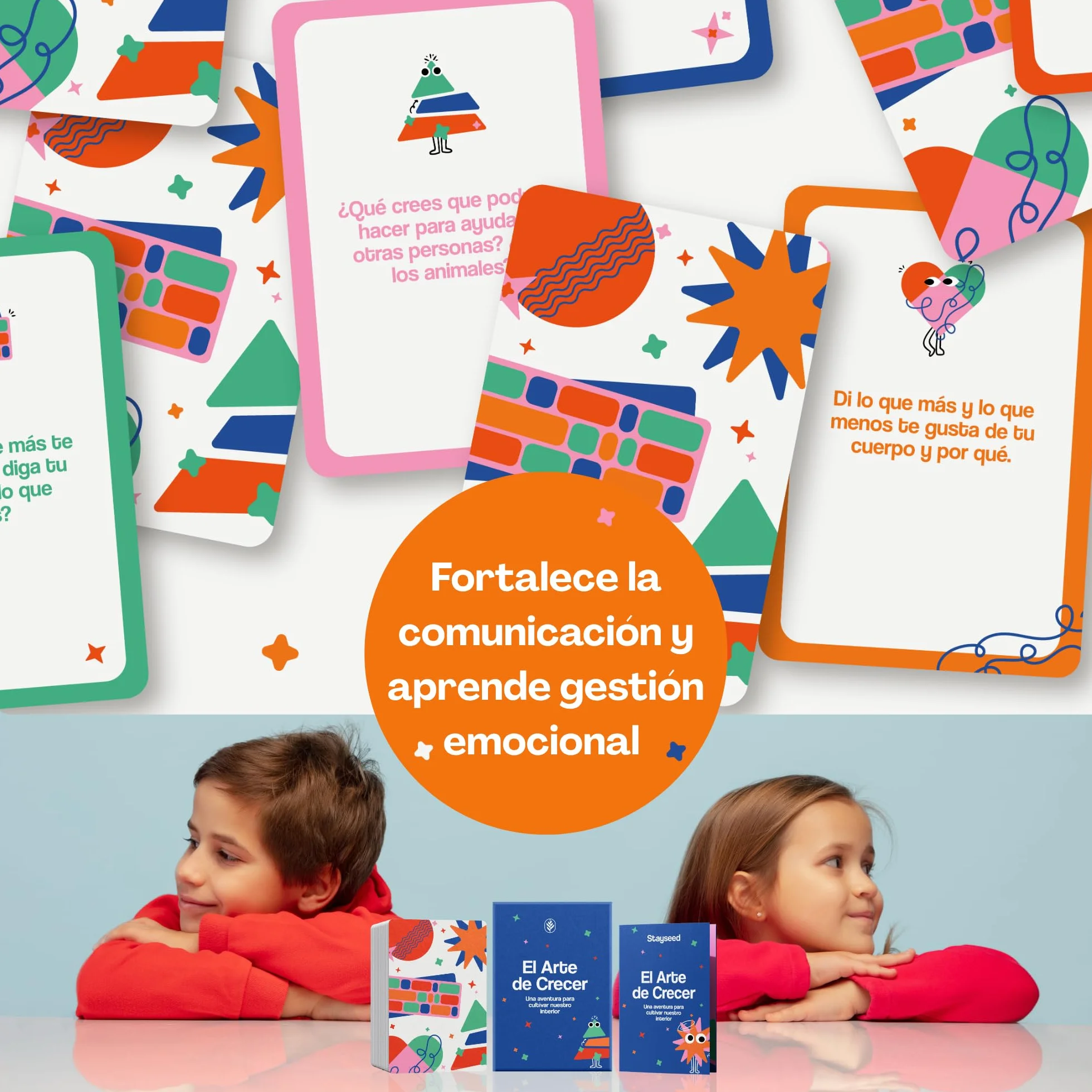 El Arte de Crecer 60 Cartas de Emociones para Niños Juego de Inteligencia Emocional Educativo 5+ Años