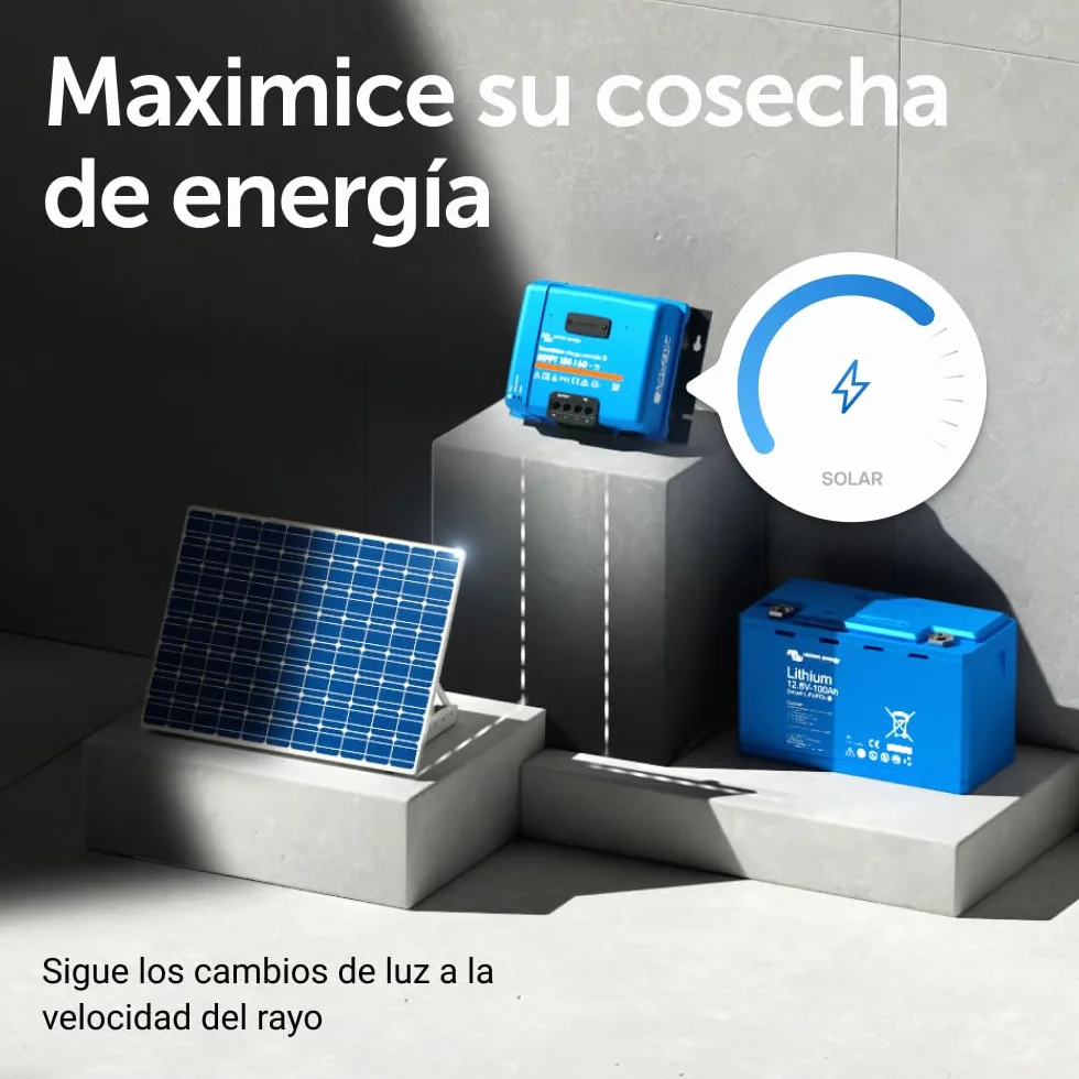 Victron Energy SmartSolar MPPT TR 150V 60 amperios 12/24/36/48-Voltios Controlador de Carga Solar (Bluetooth)