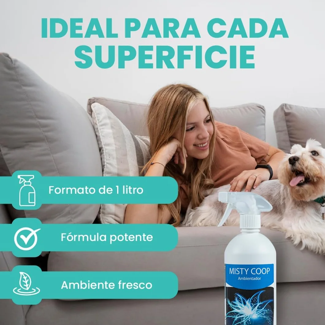 Neutralizador De Olores Para Hogar Y Mascotas 1L - Elimina Olores En Alfombras, Tapicería Y Superficies