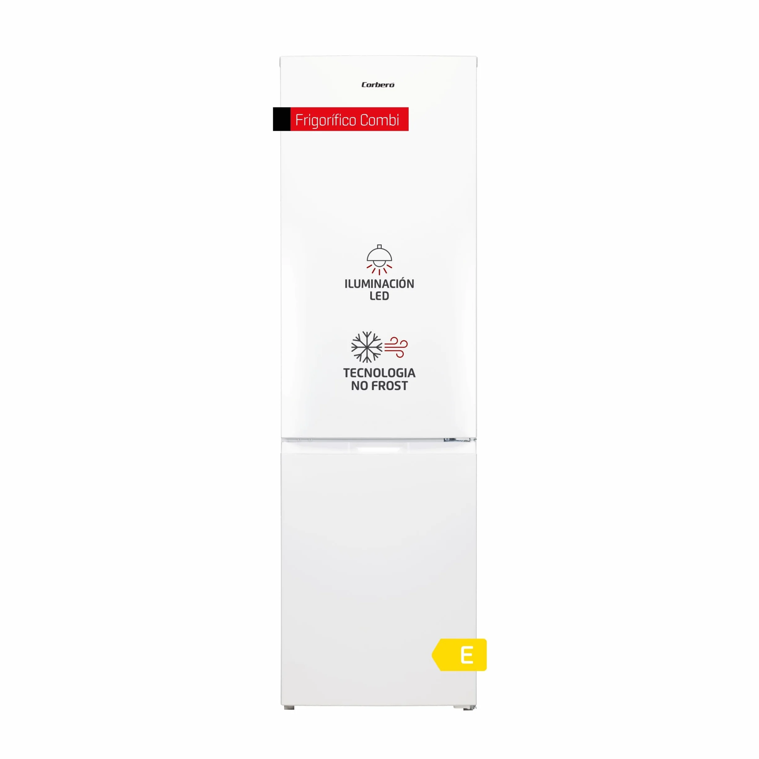 Frigorífico Combi Corbero CCH18024W No Frost 253L 181 cm Luz LED Blanco