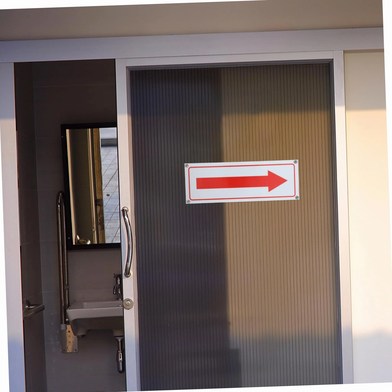 Flechas de Aleación de Aluminio Rojo para Señalización Exterior, Resistentes al Agua y Óxido
