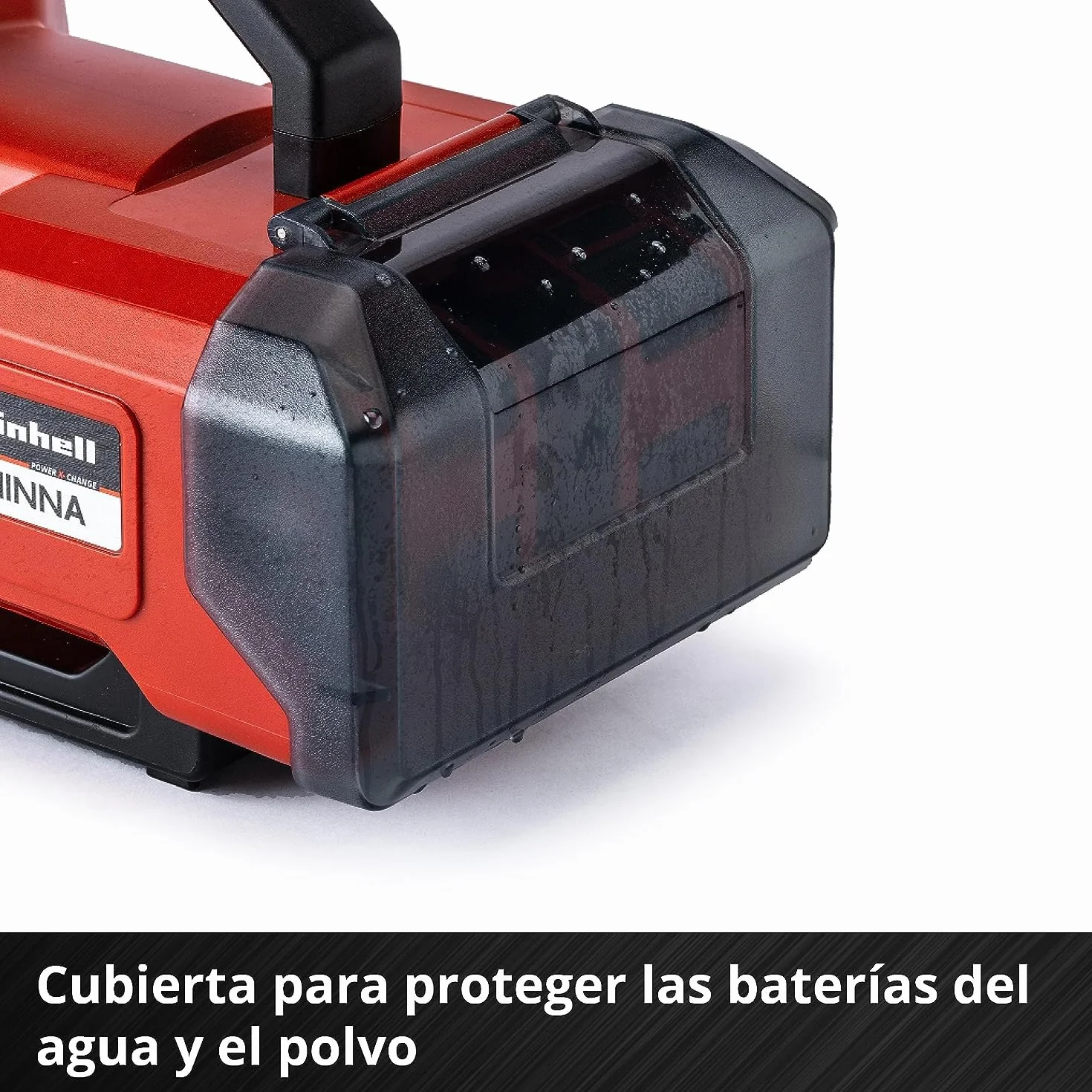 Einhell Bomba de jardín a batería AQUINNA 36/30 Power X-Change (2x 18 V, interruptor ECO de 2 escalones, tornillo de entrada y salida de agua, protección térmica, asa de transporte, sin baterías)