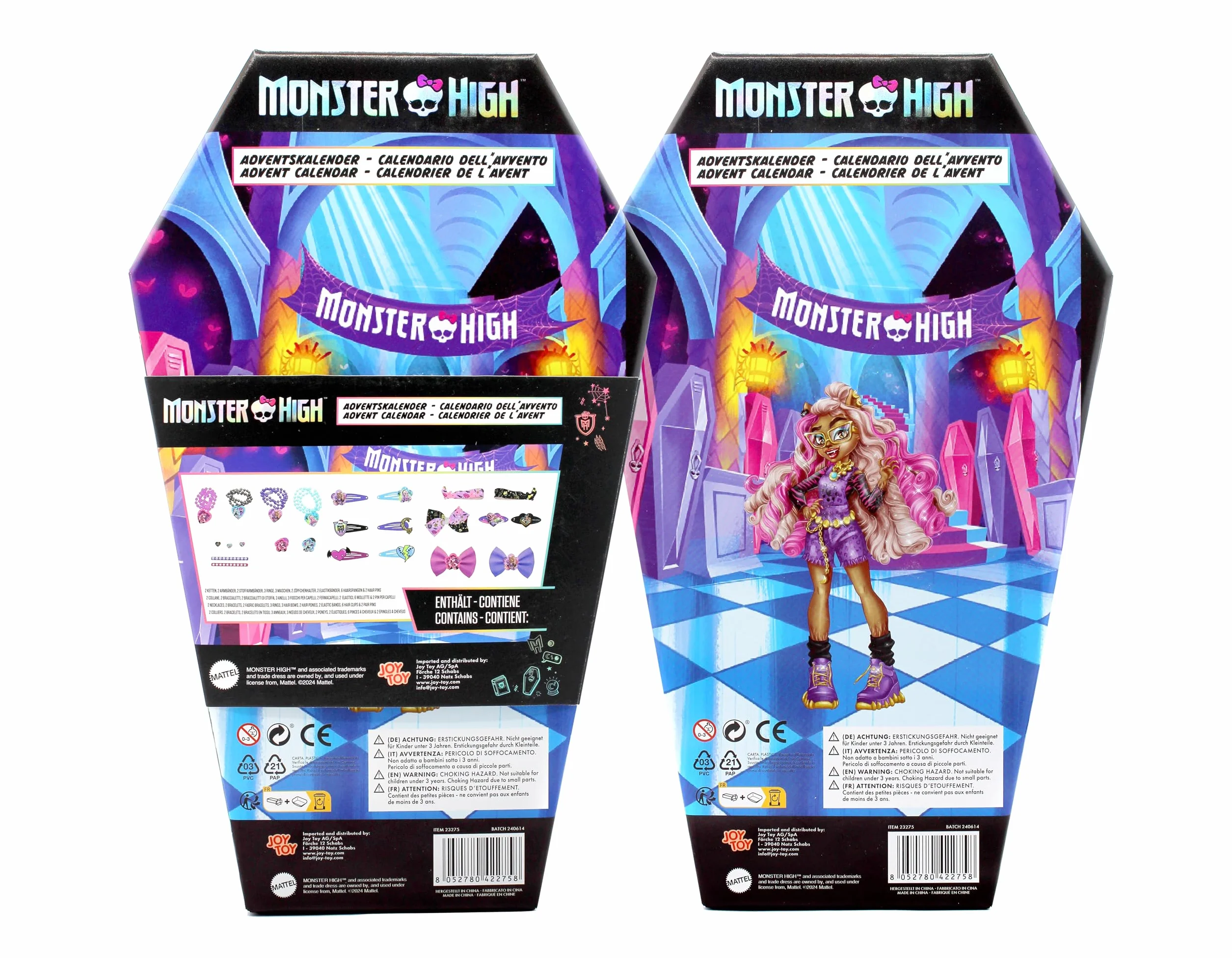 Monster High Calendario de Adviento joyas accesorios pelo 21x7x34 cm
