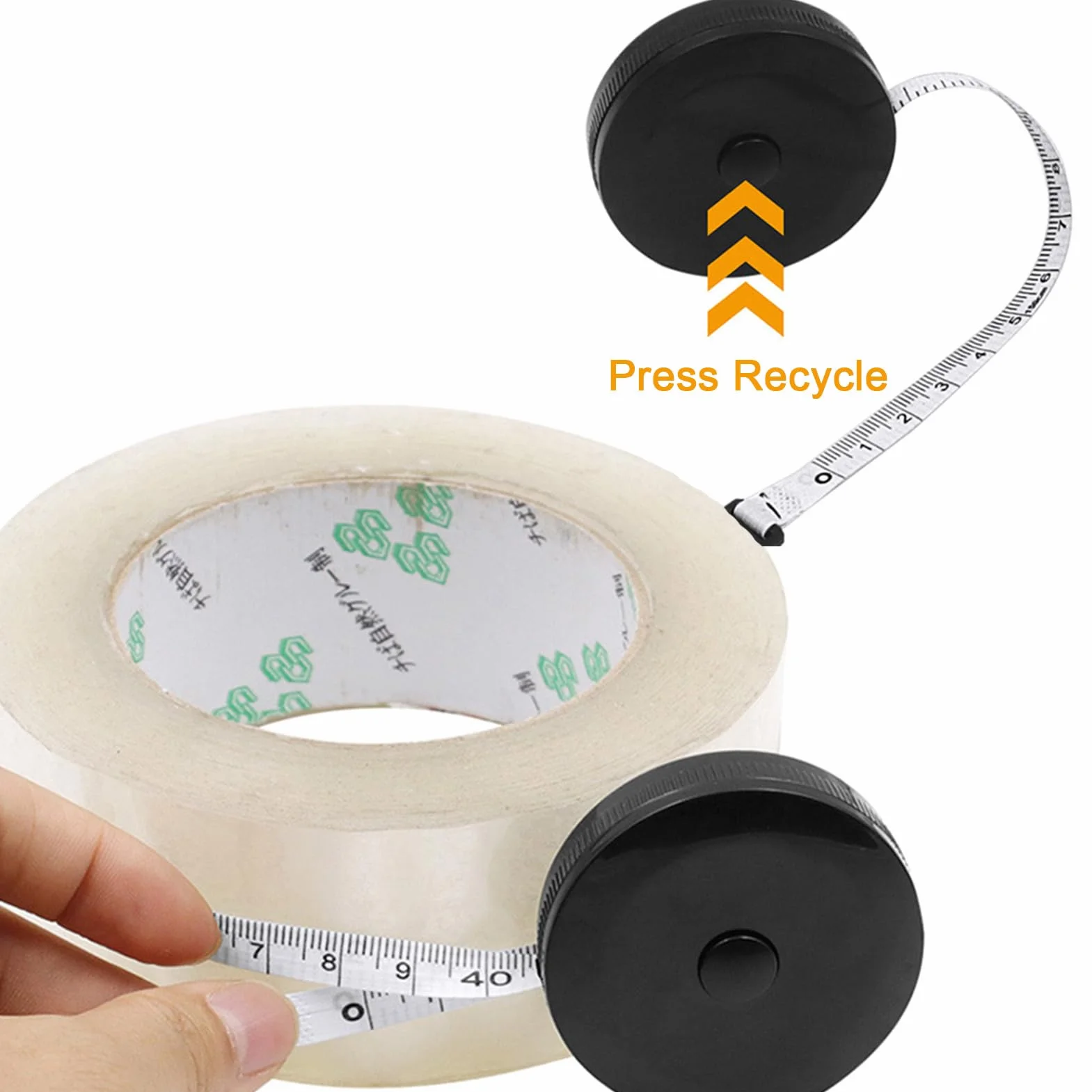 Cinta Métrica Automática y PVC Goniómetro Fisioterapia 360° Rotación Transportador