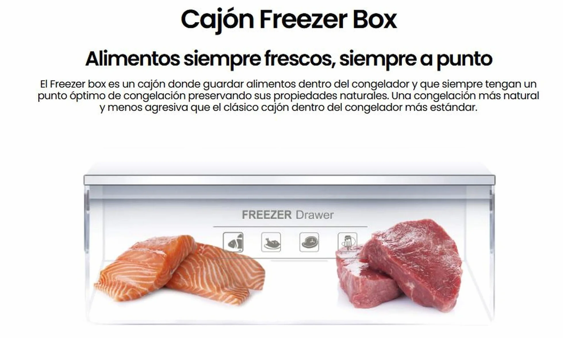 INFINITON CV-A85I Congelador vertical 80 L 85 cm 3 cajones Inox