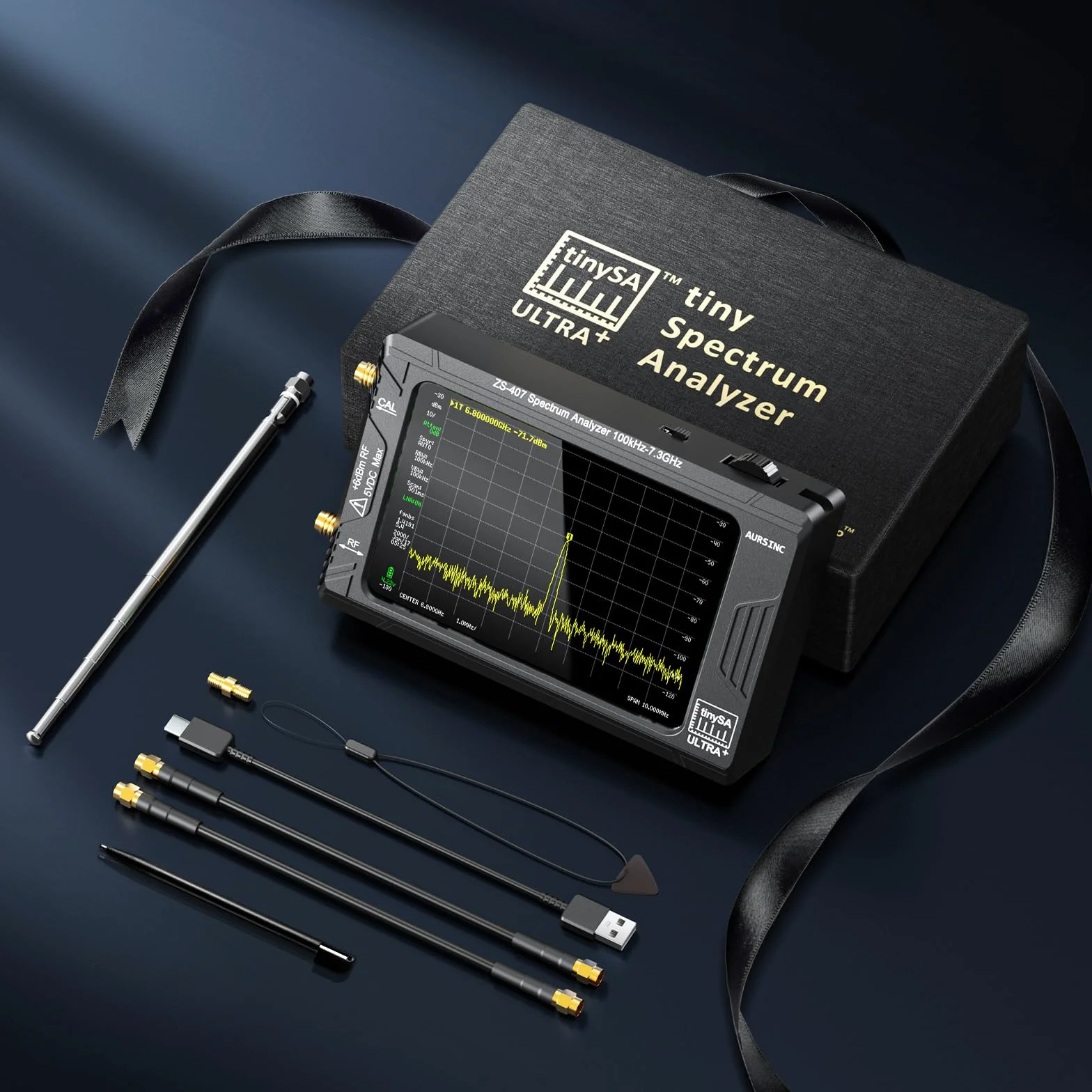 Analizador de espectro Tiny sa Ultra+ ZS-407 7,3 GHz