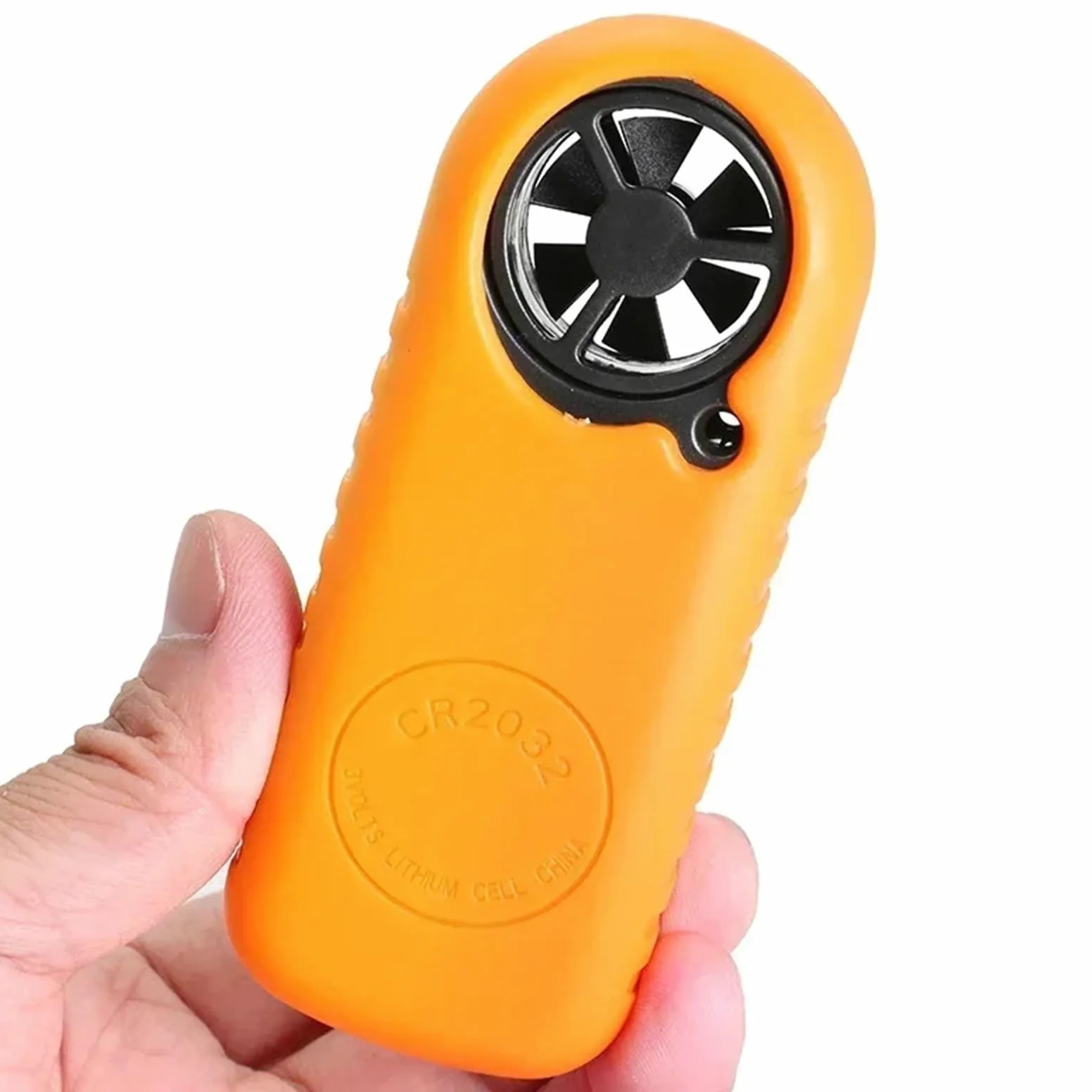 Anemómetro de mano, medidor digital de velocidad del viento, caudal de aire for medir temperatura y frío.