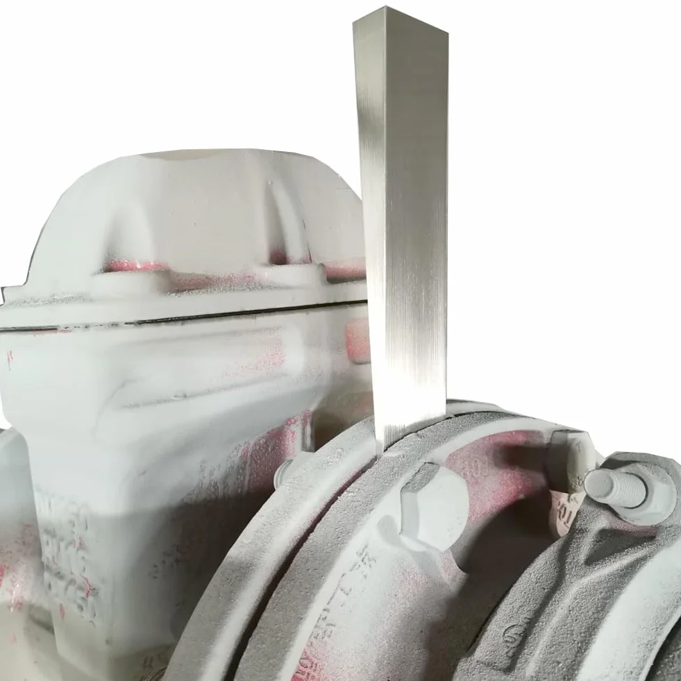 Cuña de brida de acero inoxidable 304, accesorios de tubería, bridas de tubería, herramientas de nivelación de instalación de equipos mecánicos (paquete de 2), grande, plateado
