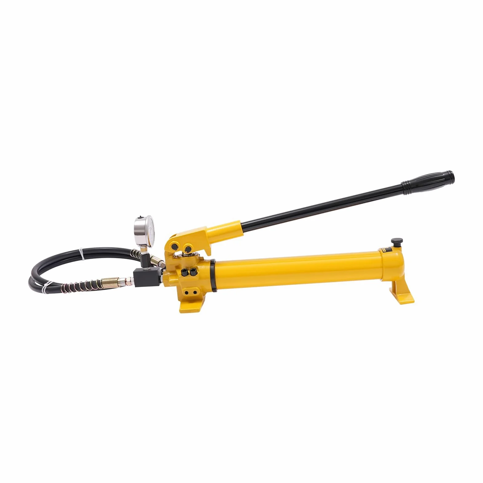 CP-700 Bomba hidráulica manual con manómetro Bomba de mano Acoplamiento de manguera para herramientas hidráulicas Bomba de mano hidráulica para conjunto direccional Esparcidor Cilindro de presión