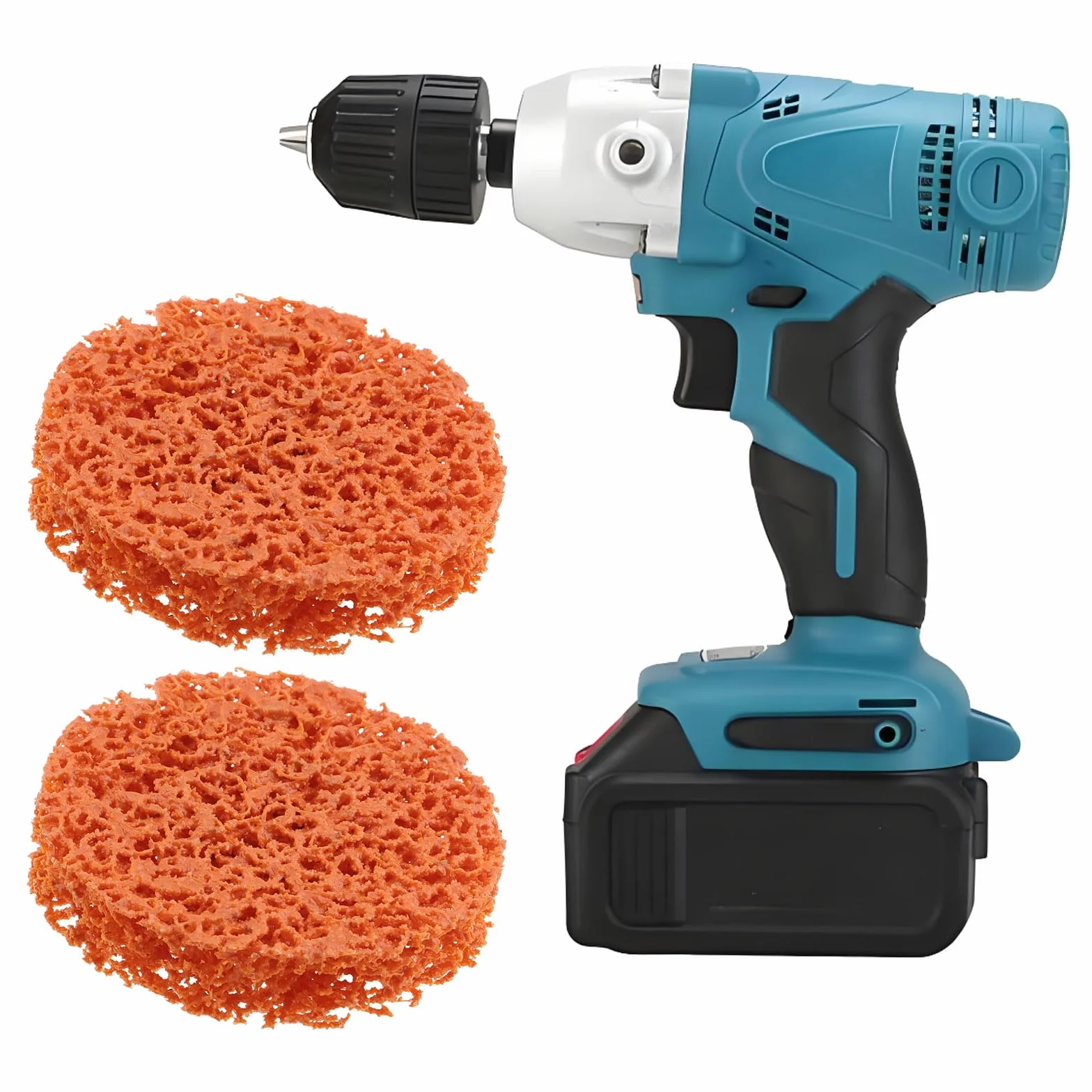 2 Piezas Discos de Decapado de 75 Mm X 15 Mm Velocidad Máxima de 12 000 RPM Rueda de Eliminación Color Naranja