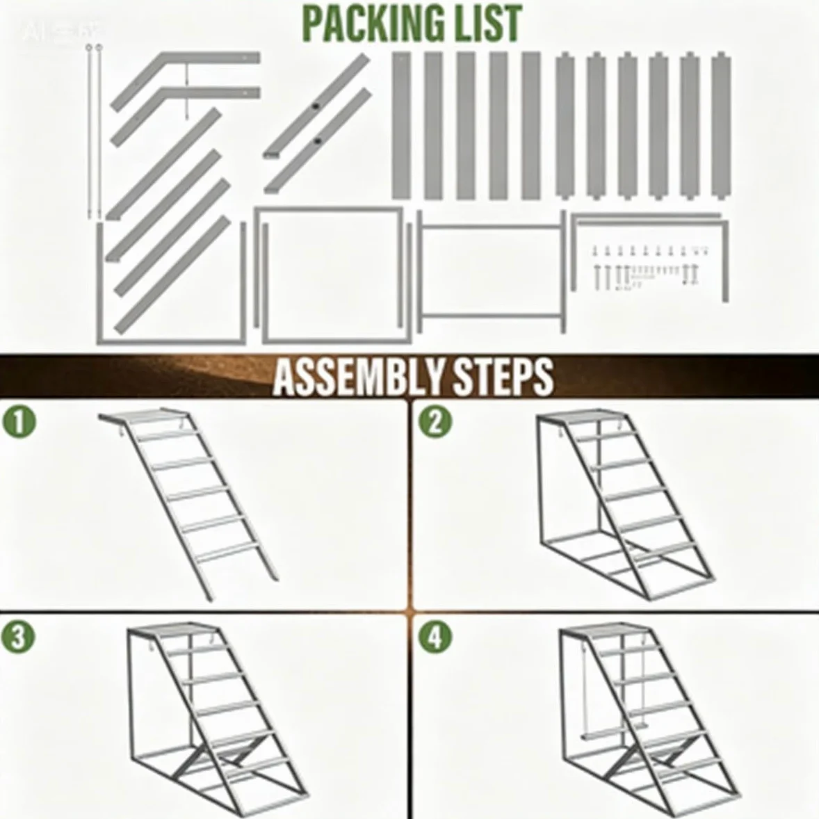 Barras for gallinero, con Columpio, Percha for Pollos con Marco de Metal for gallinero y Granjas al Aire Libre, se Adapta a Todas Las Aves de Corral y Pollitos