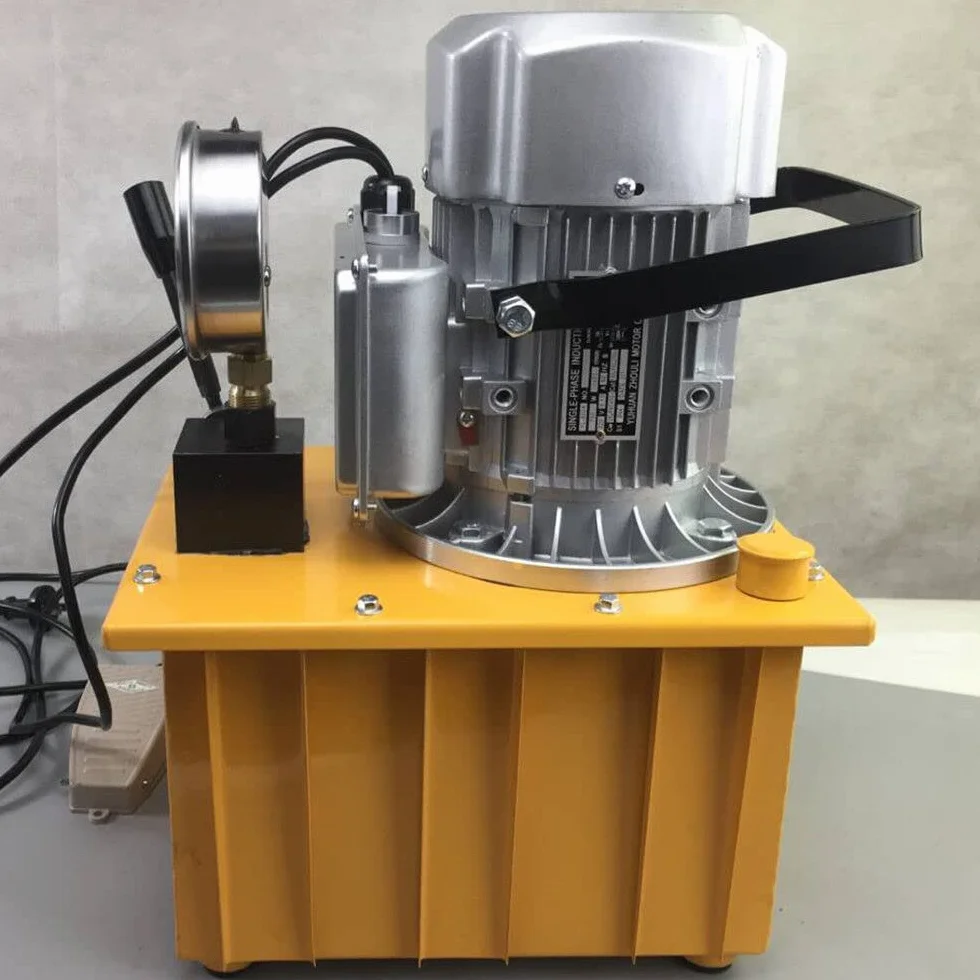 Bomba hidráulica eléctrica de 7 l con válvula manual, bomba eléctrica 70 MPA 1400 R/min