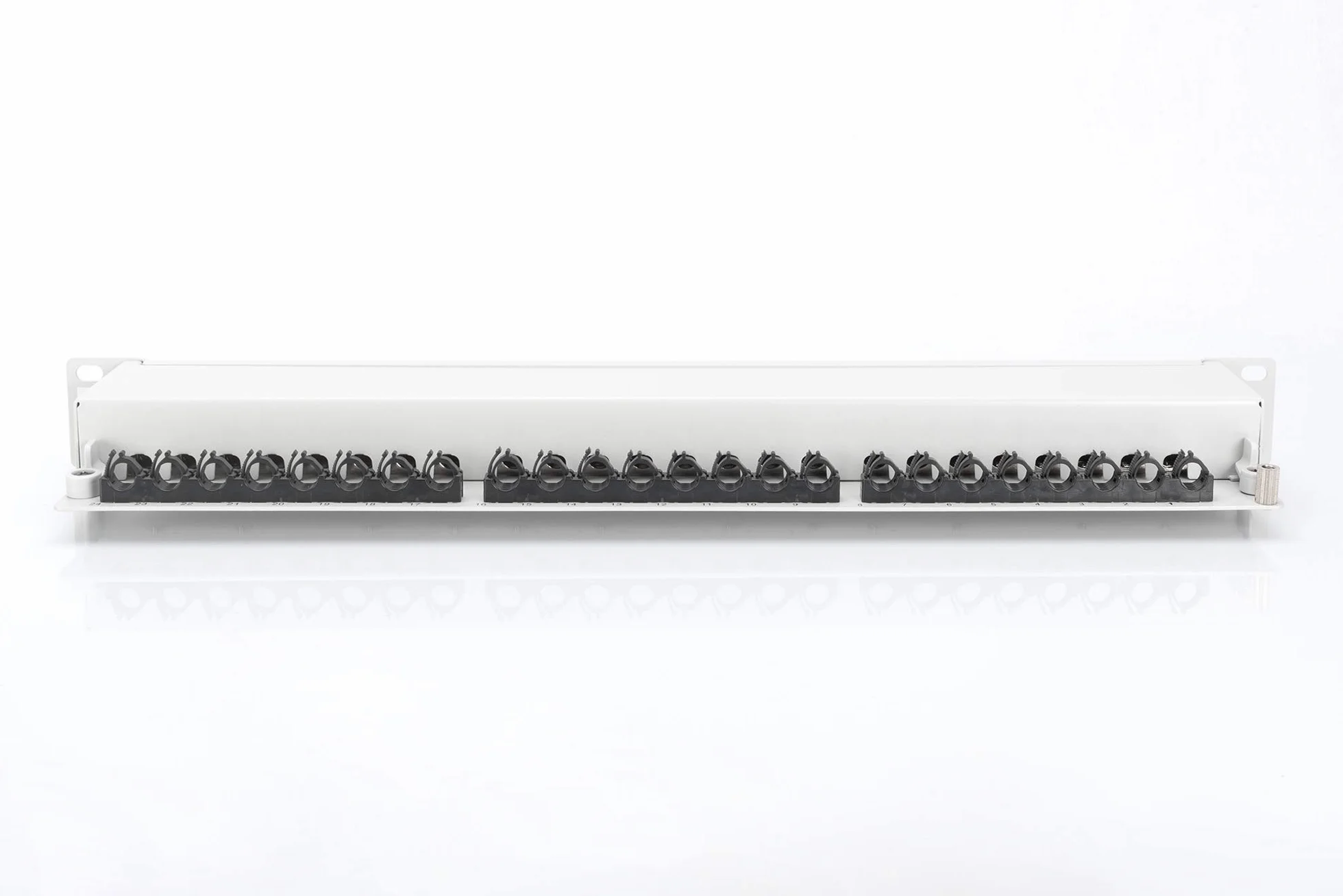 DIGITUS LSA Patch-Panel Cat-6A 24 puertos 1 U Apantallado Clase EA Negro RAL 9005
