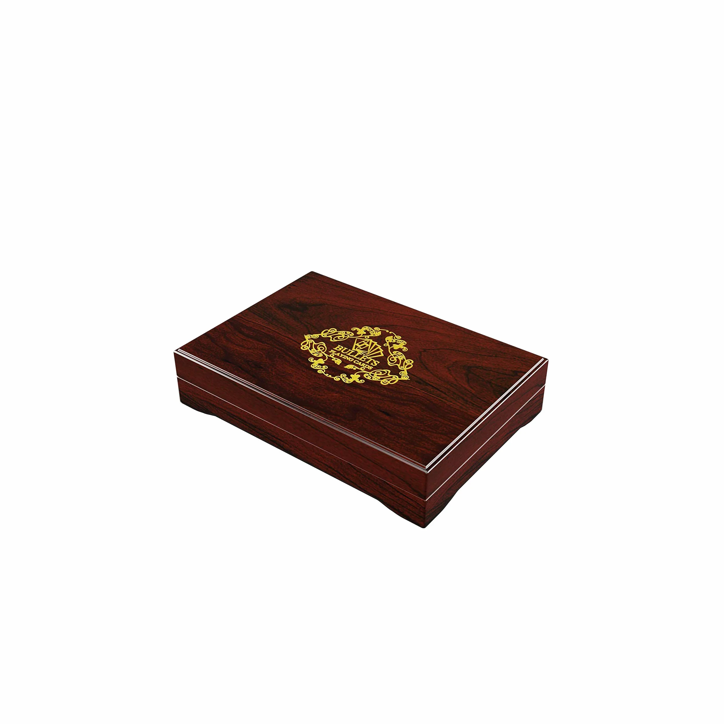 Bullets Playing Cards Golden Poker Dealer Botón de Metal