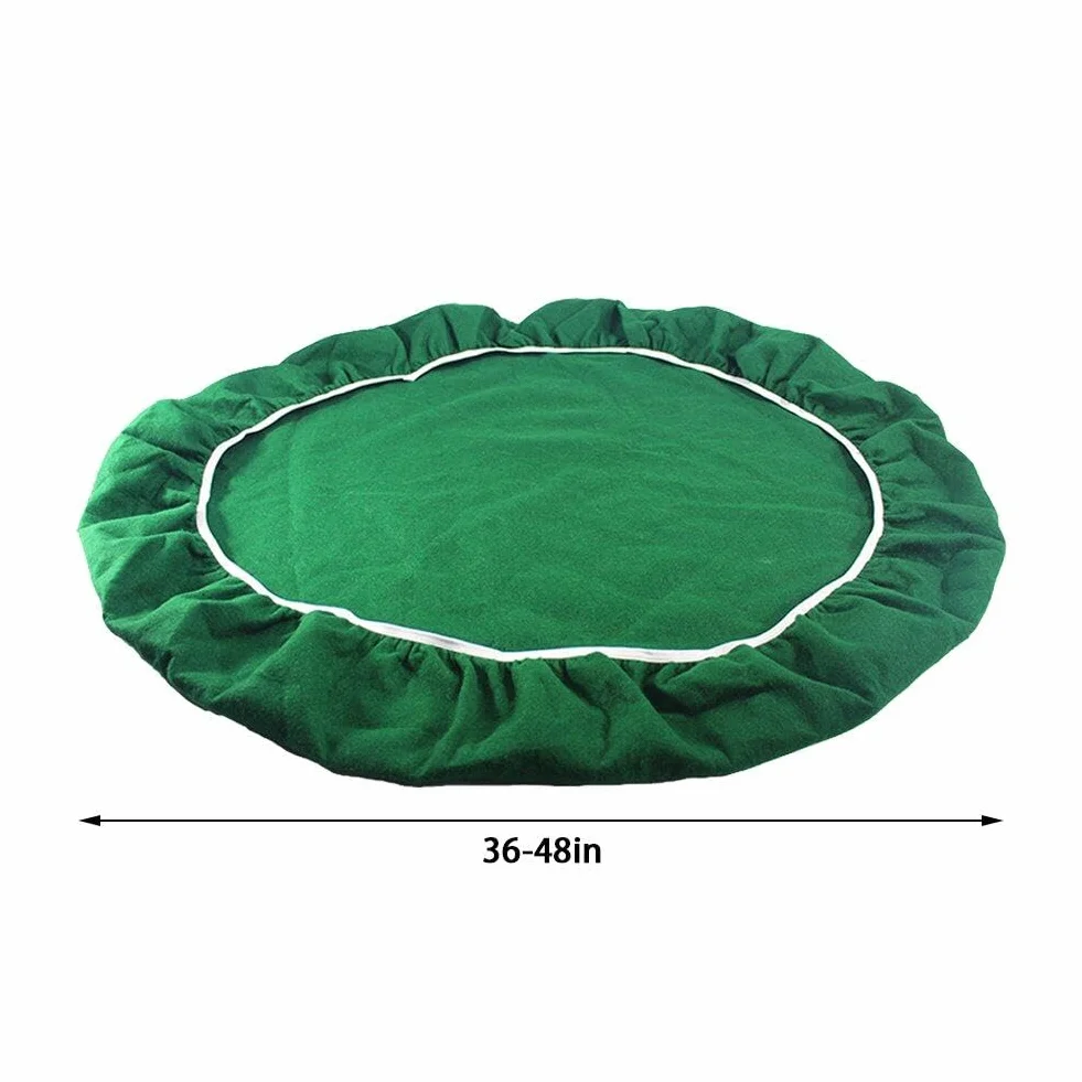 Cubierta Redonda de Fieltro para Mesa de Póquer, Protector y Tapete para Juegos de Cartas de Casino