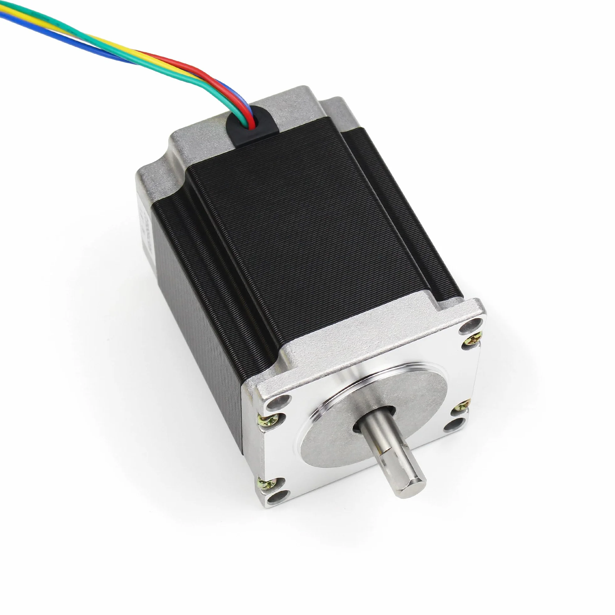 RATTMMOTOR Motor paso a paso Nema 23, motor paso a paso de doble eje de 4 hilos, 3 A, 1,8 Nm (270 oz.in) 2 fases, 1,8 grados, 57 x 57 x 76 mm, 4 cables para impresora 3D/fresadora CNC (23HS8430B)