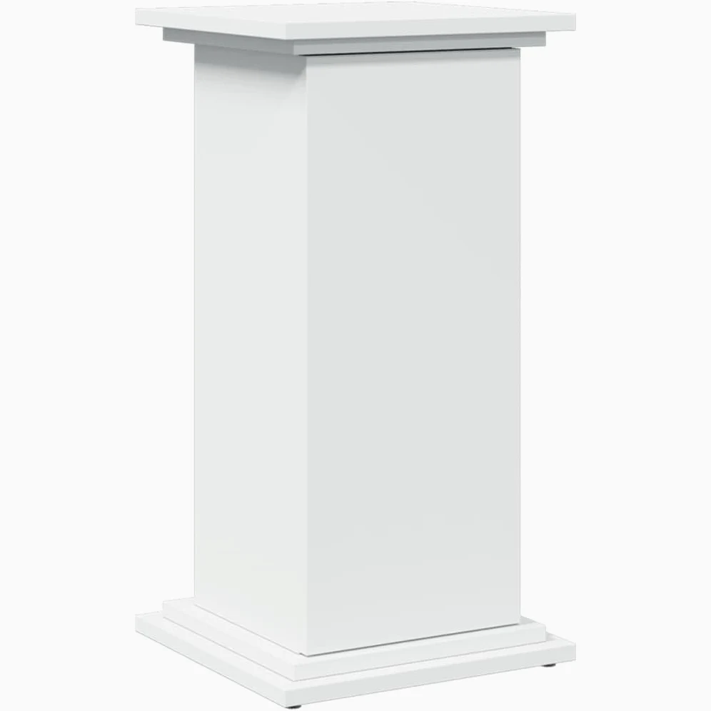 Soporte expositor blanco 31 x 30 x 60 cm aglomerado | 2 compartimentos ocultos, 1 puerta reversible, capacidad 60 kg, fácil limpieza