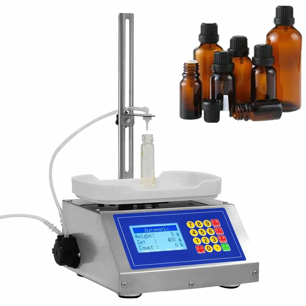 Máquina de Llenado de Líquidos, Dispensador de Líquido Cuantitativo de Pesaje, 90 Ml/min, 10G-8kg, Máquina de Micro Llenado de Alta Precisión con Bomba Peristáltica, Para Agua Bebida Leche