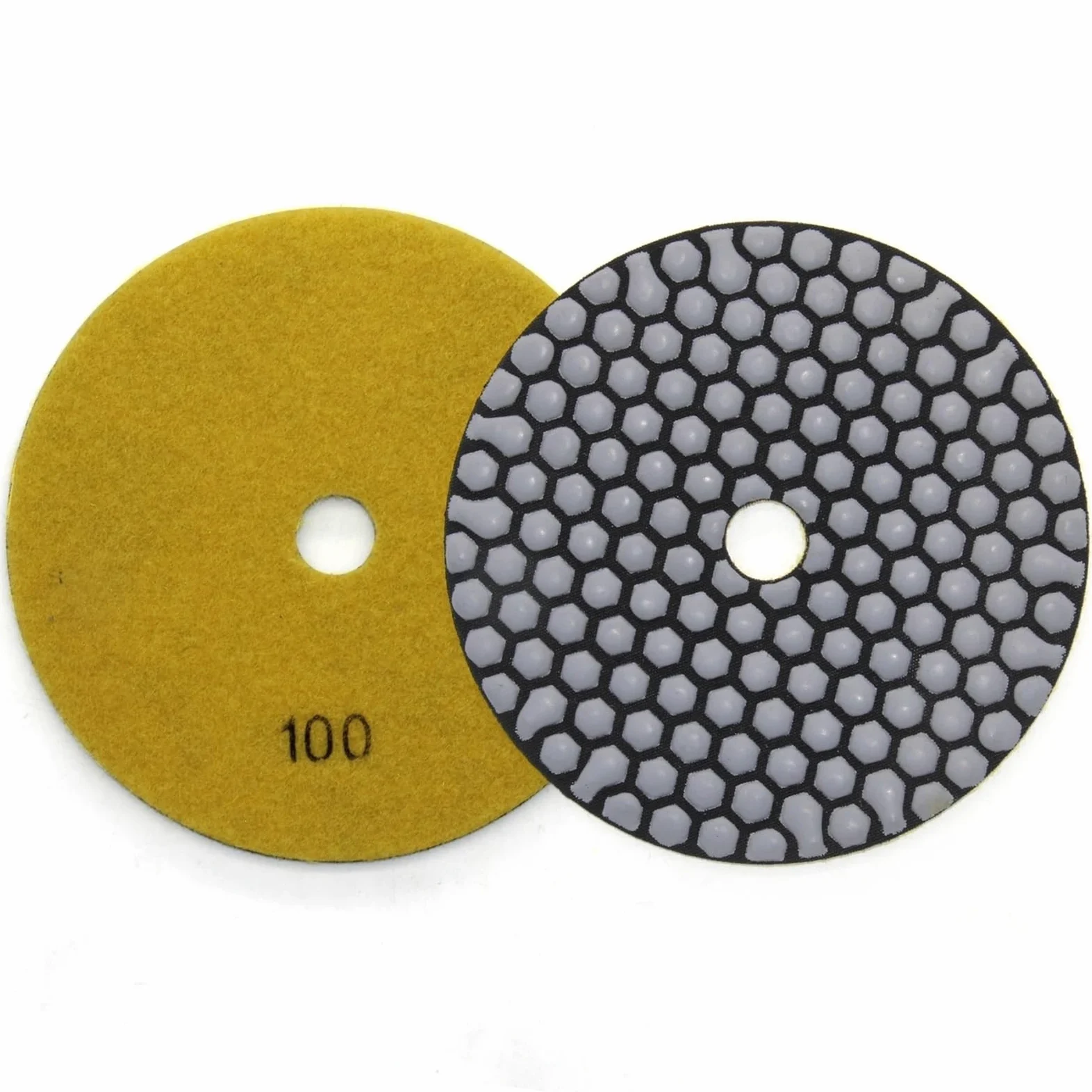 Ruedas de Pulido, Discos de Aletas Almohadilla de Pulido en Seco de Diamante de 150 Mm Disco de Pulido de Resina Herramienta de Pulido de Granito de Mármol/a/2Pcs G200