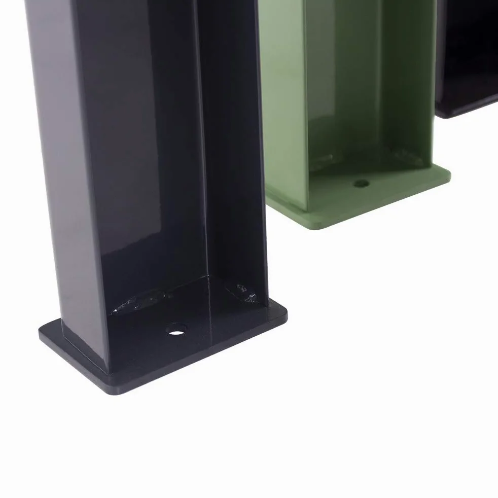 Estructura de banco de trabajo de acero WBG650 7001000 de altura regulable mesa de trabajo taller base de banco de trabajo soporte de metal pie de acero (1 unidad) color gris antracita brillante