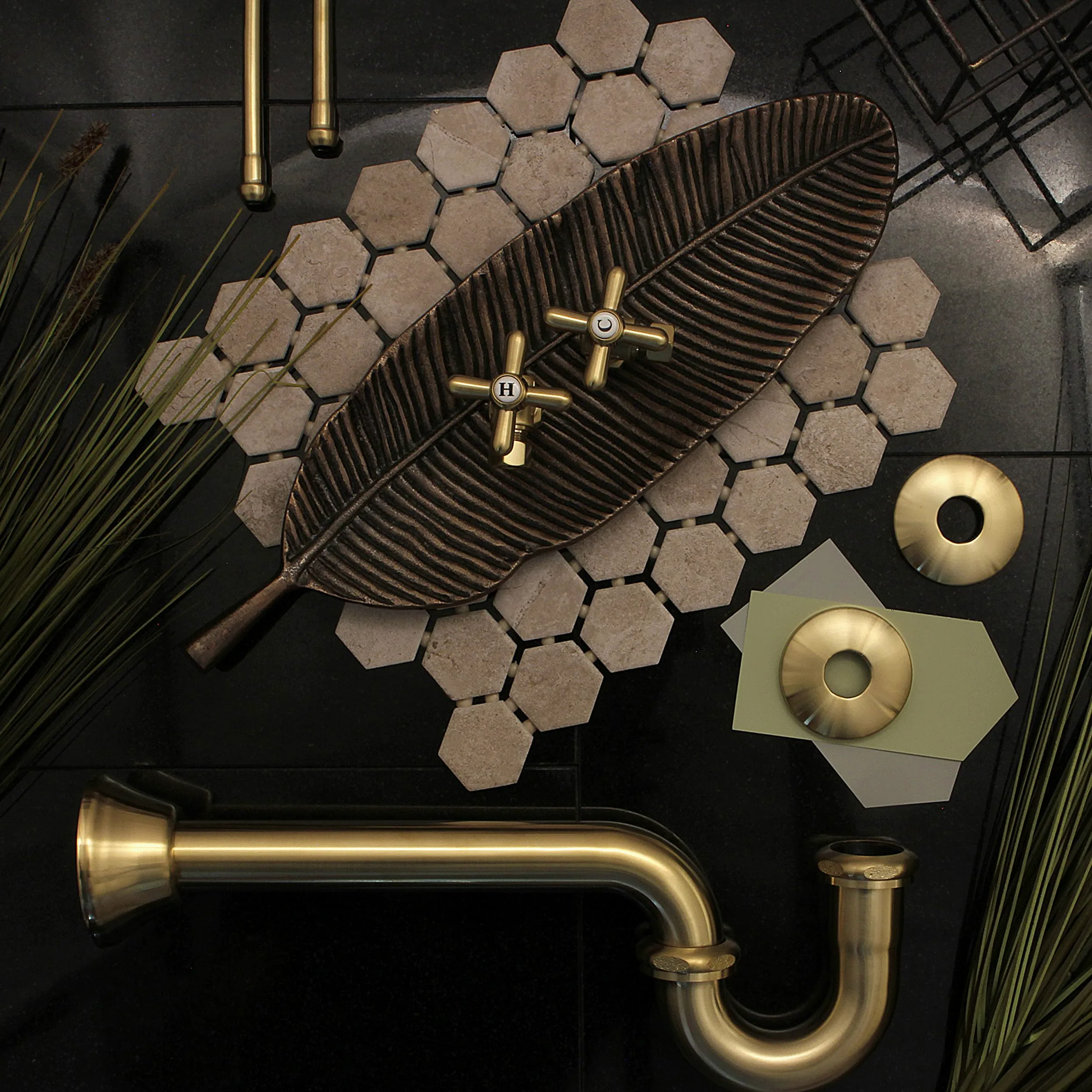 Kingston Brass CC2187 - Trampa decorativa (latón satinado, 3,17 cm)