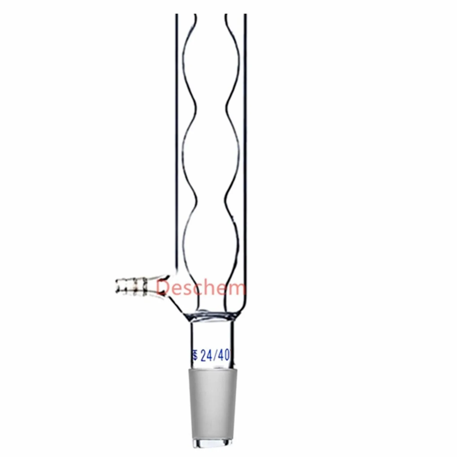 600 mm, 24/40, vidrio Allihn condensador, forma de la bola columna, cristalería de laboratorio
