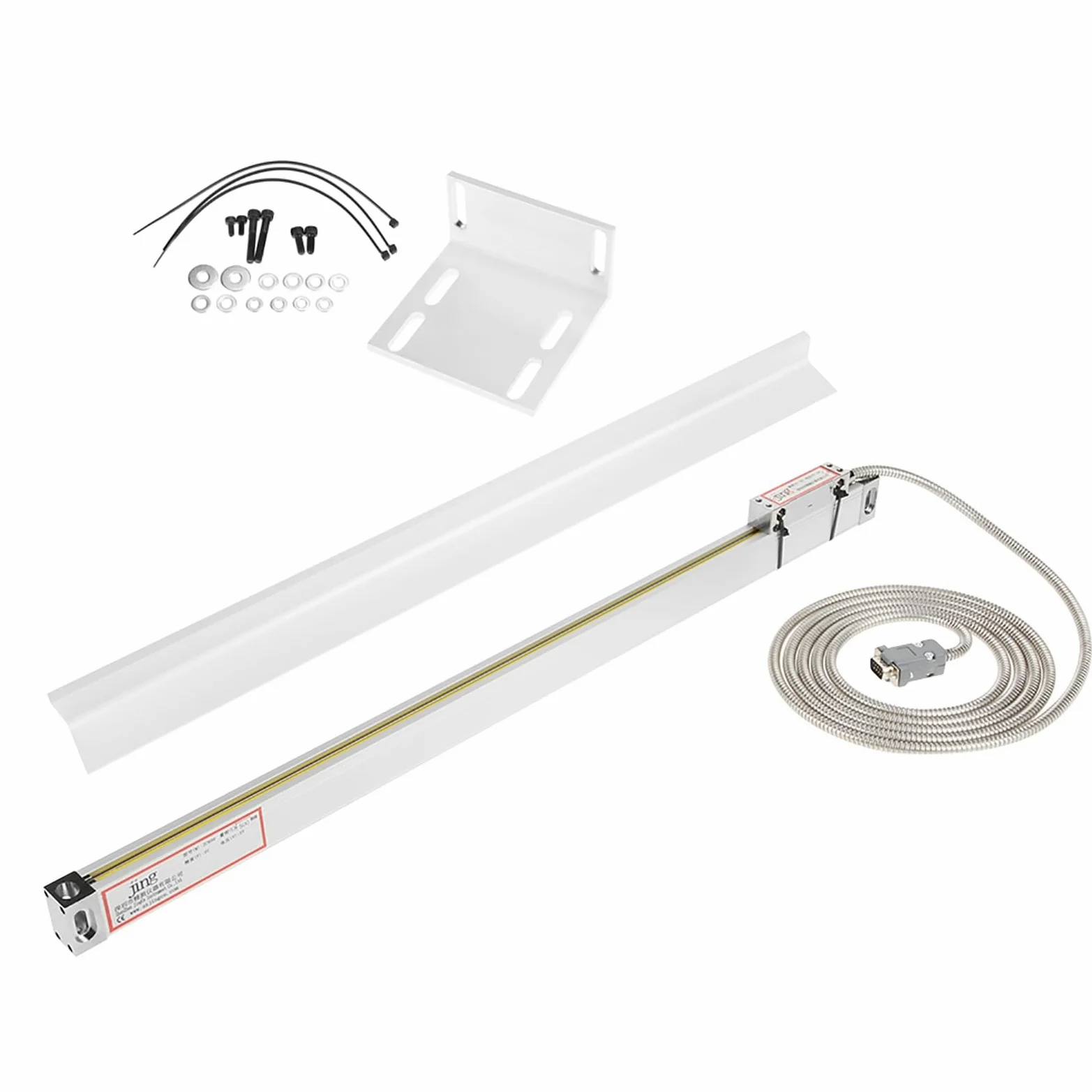 Escala lineal DRO de 500 mm, codificador de lectura digital de molino de torno lineal de 20", lector digital Escala lineal Torno de escala lineal Fresa lineal, para JCS900-2AE/3AE DRO