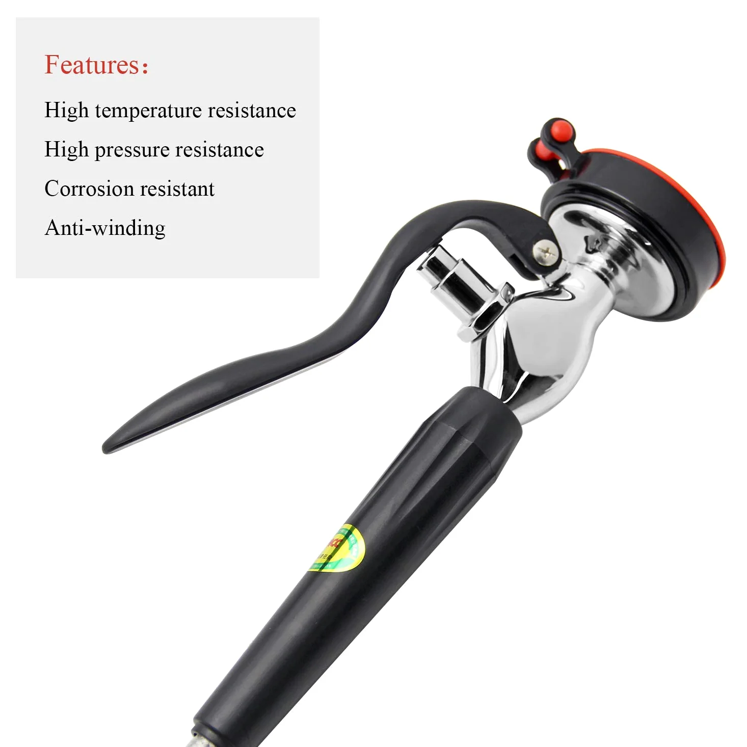 CGOLDENWALL Drench - Manguera de ducha de mano con manguera de acero inoxidable de 1,5 m para laboratorio e industrial