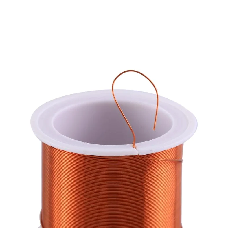 Alambre de cobre, Bobina de cobre de 50 m, diámetro 0,1 mm, calibre 36-40, alambre de cobre desnudo sólido, conductividad térmica, alambre de cobre electromagnético.