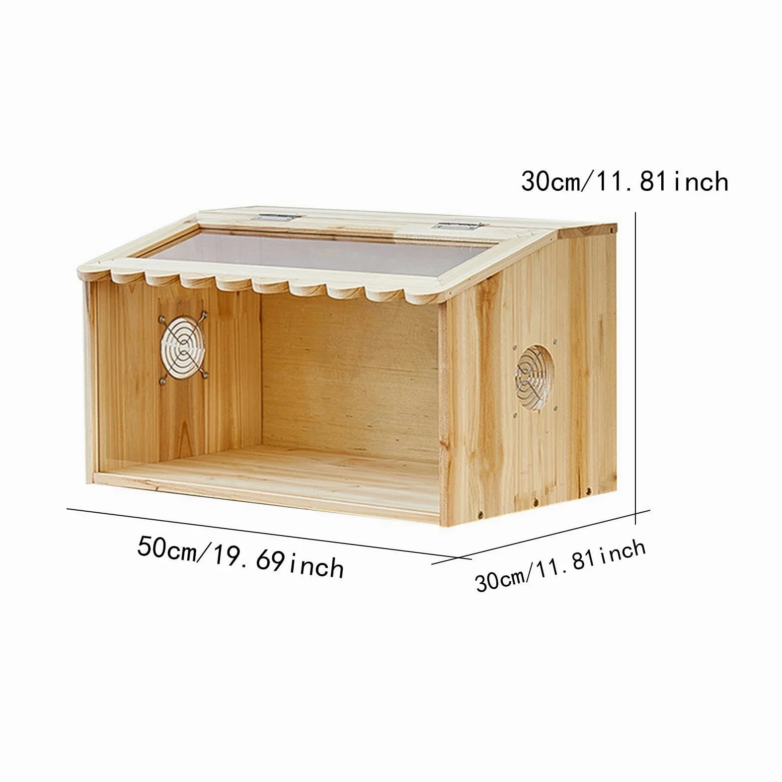 Criadero de, Caja de cría, fácil Acceso, Resistente, Ligero, Accesorio para gallinero de codornices, Aves, hámsteres y, Longitud 50 Cm